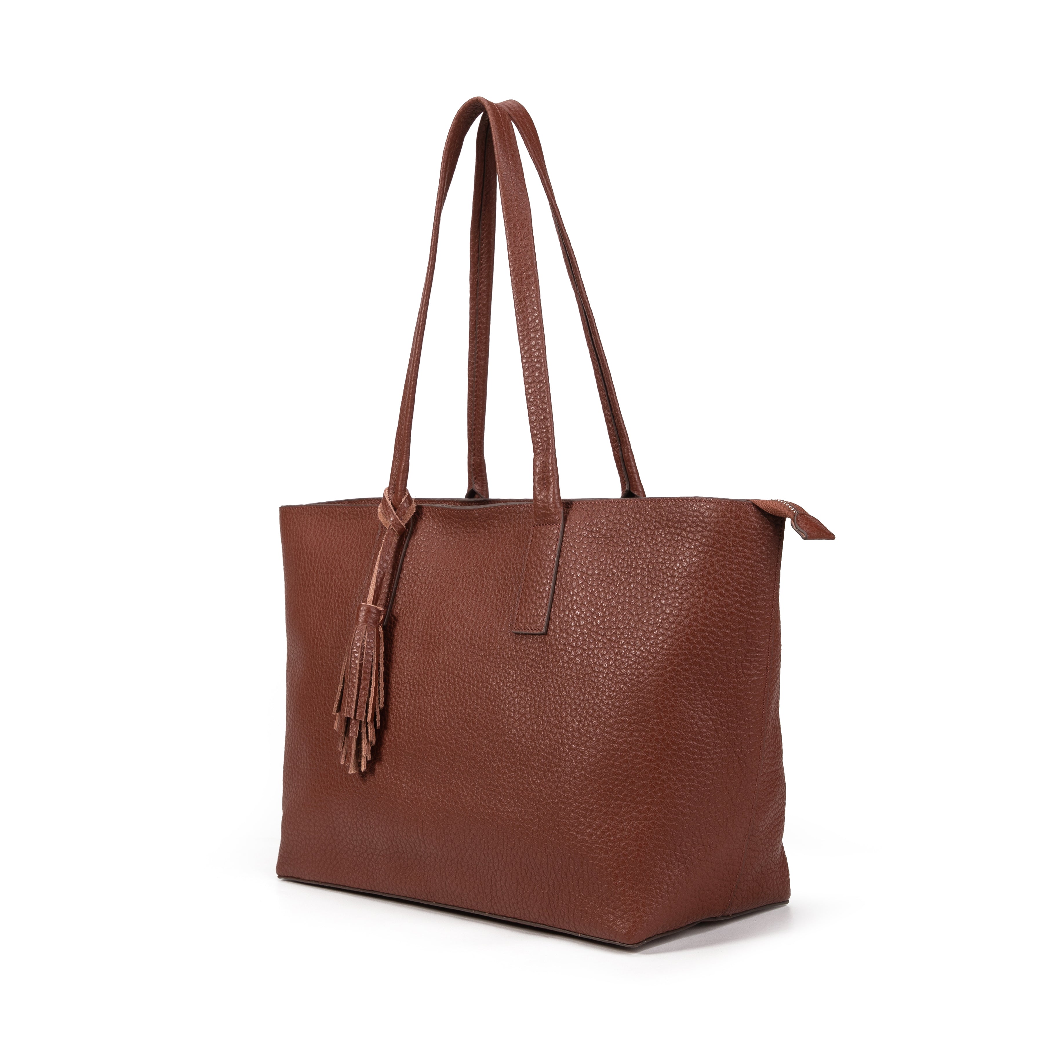 kate-lee-esmeralda-sac-cabas-cuir-choco-grain-36-cm image 2