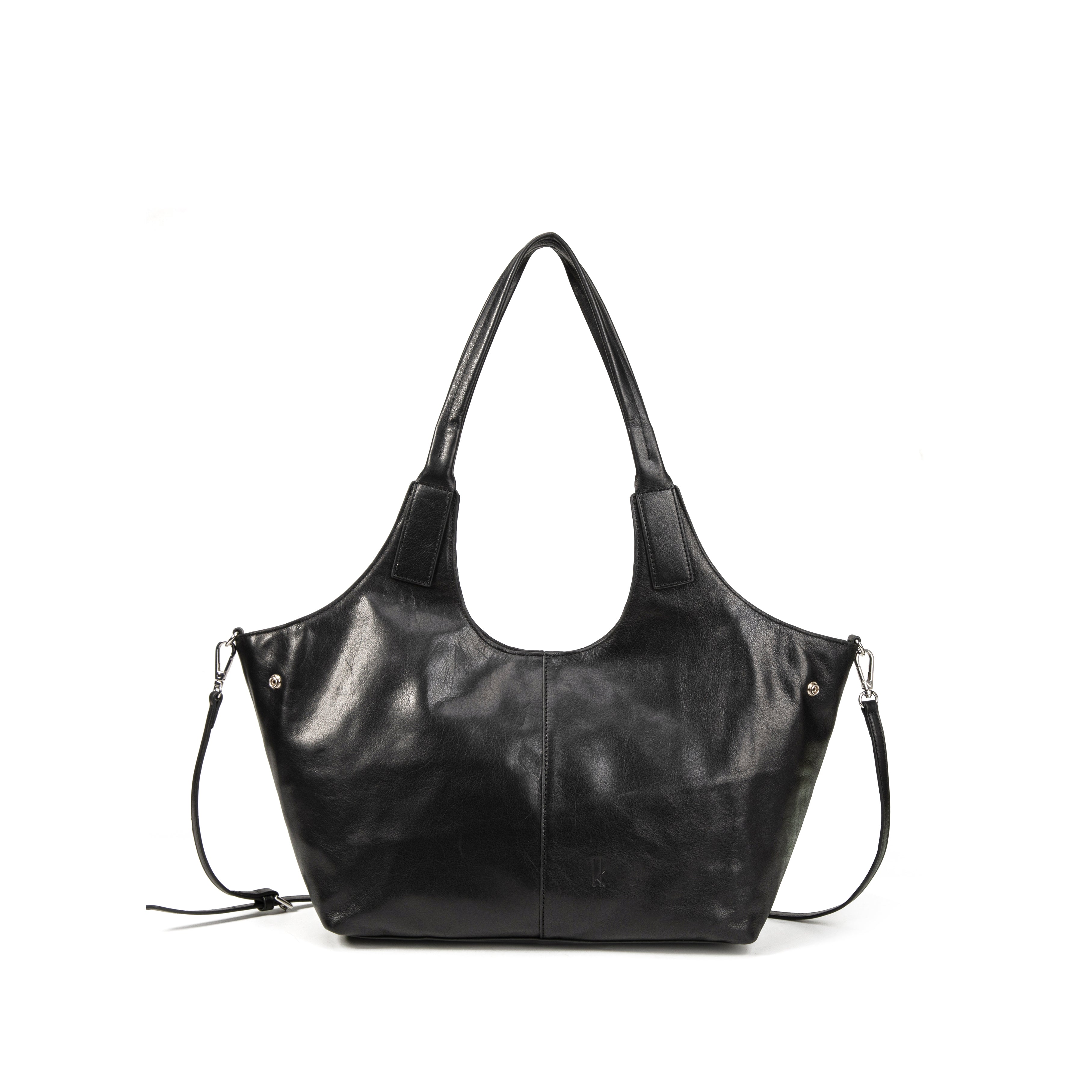 kate-lee-meline-sac-main-cuir-noir-bandouli-re image 1