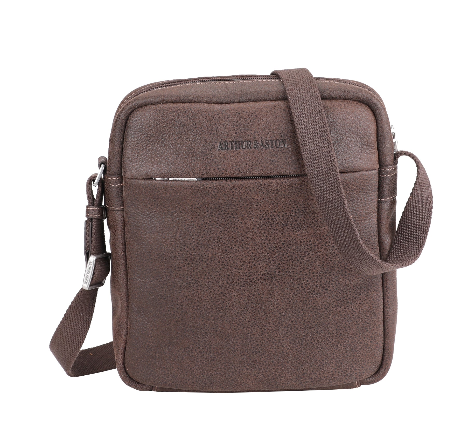 arthur-et-aston-cristiano-sac-travers-cuir-cognac-destroy image 5