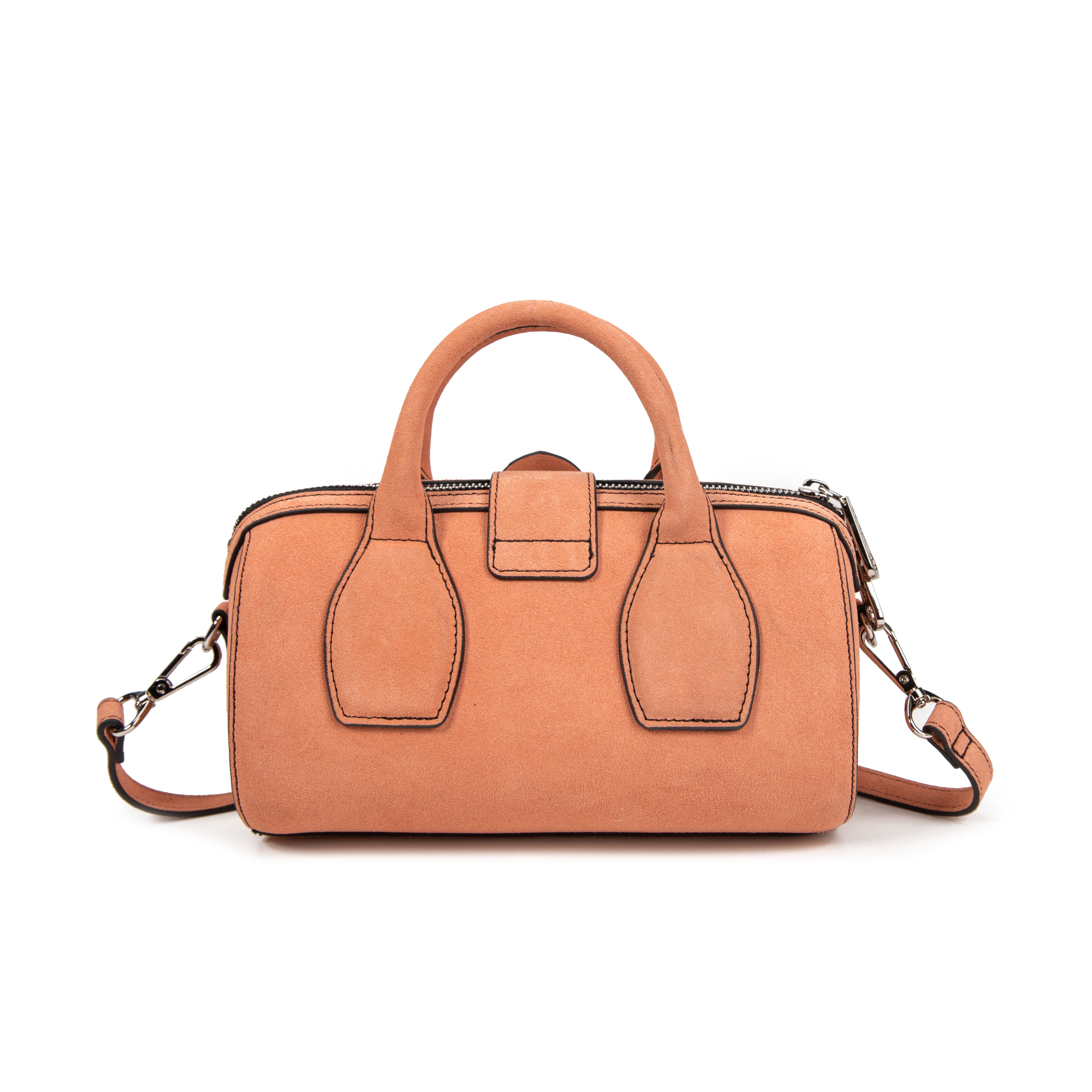 kate-lee-m-frola-v-sac-bowling-rose-corail-velours image 4