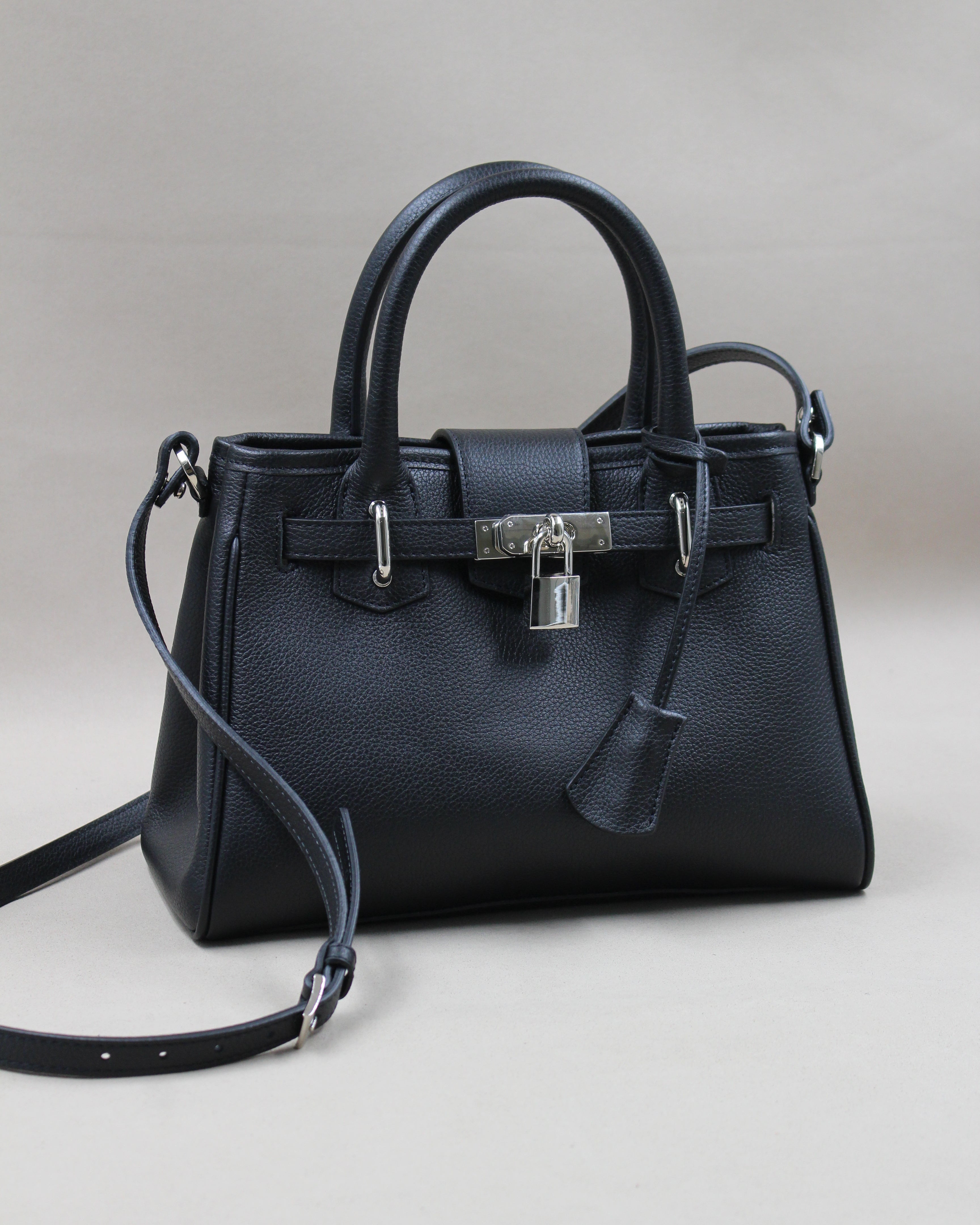 berthille-mini-vend-me-sac-cuir-noir-vachette image 5