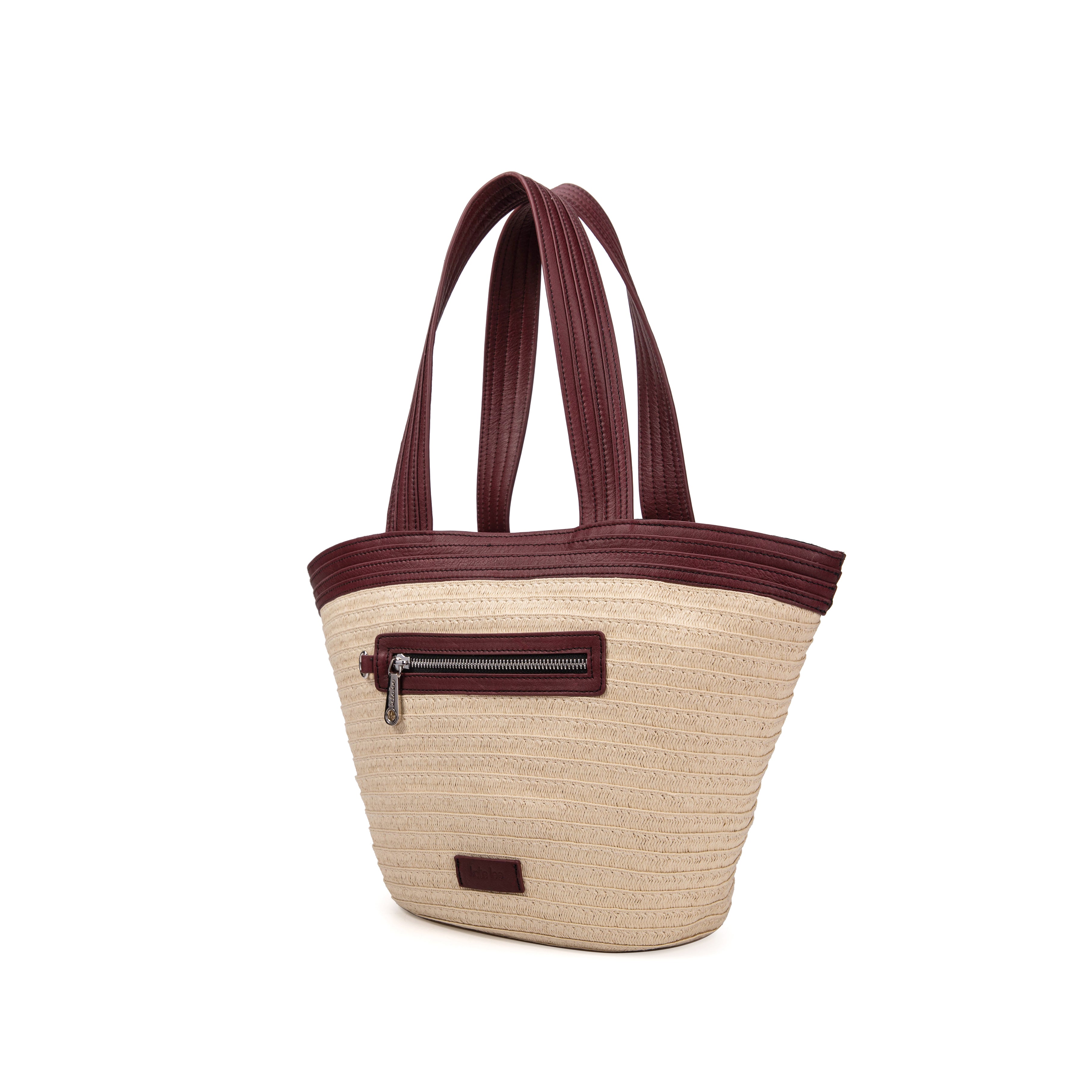 kate-lee-m-cabas-patty-panier-paille-aubergine image 2