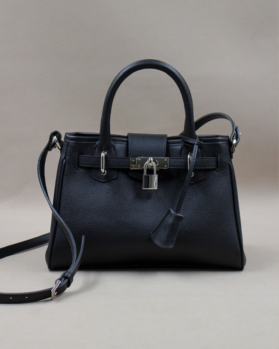 berthille-mini-vend-me-sac-cuir-noir-vachette image 4