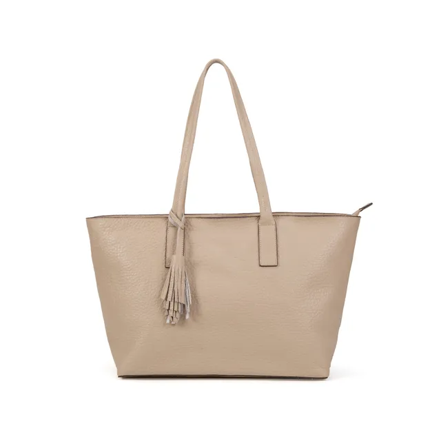 kate-lee-esmeralda-sac-cabas-cuir-gris-grain image 1