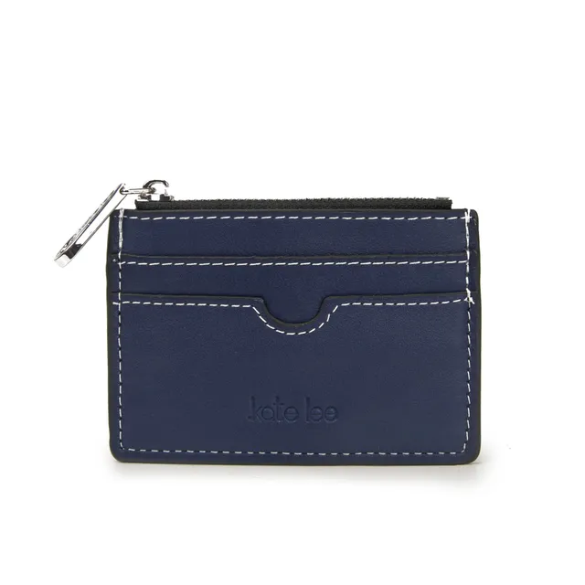 kate-lee-anyssa-porte-monnaie-cuir-bleu-vachette-zipp image 1