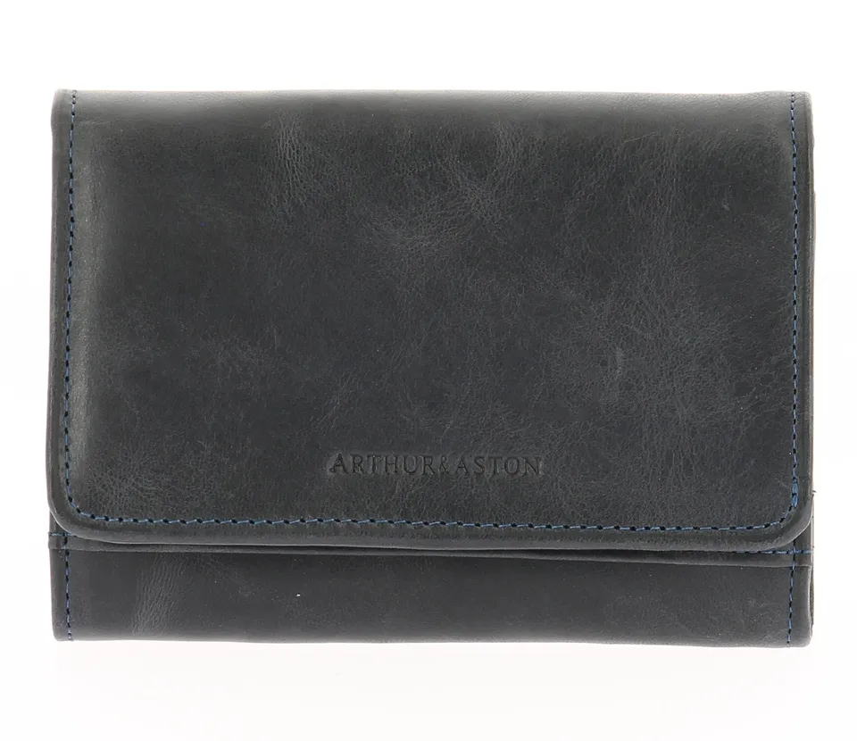 arthur-et-aston-rose-portefeuille-cuir-noir-huil image 1