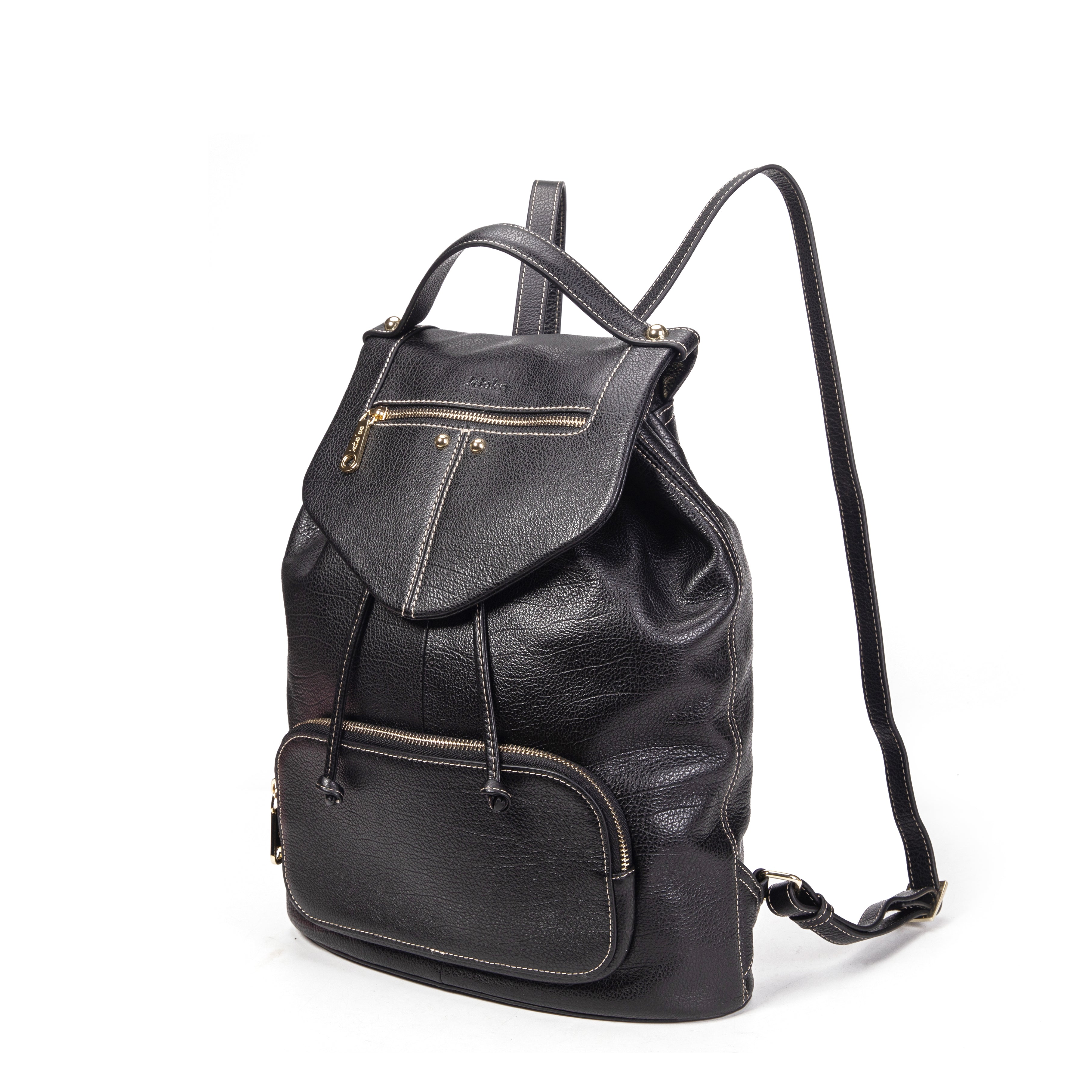 kate-lee-sena-sac-dos-cuir-noir-grain image 2