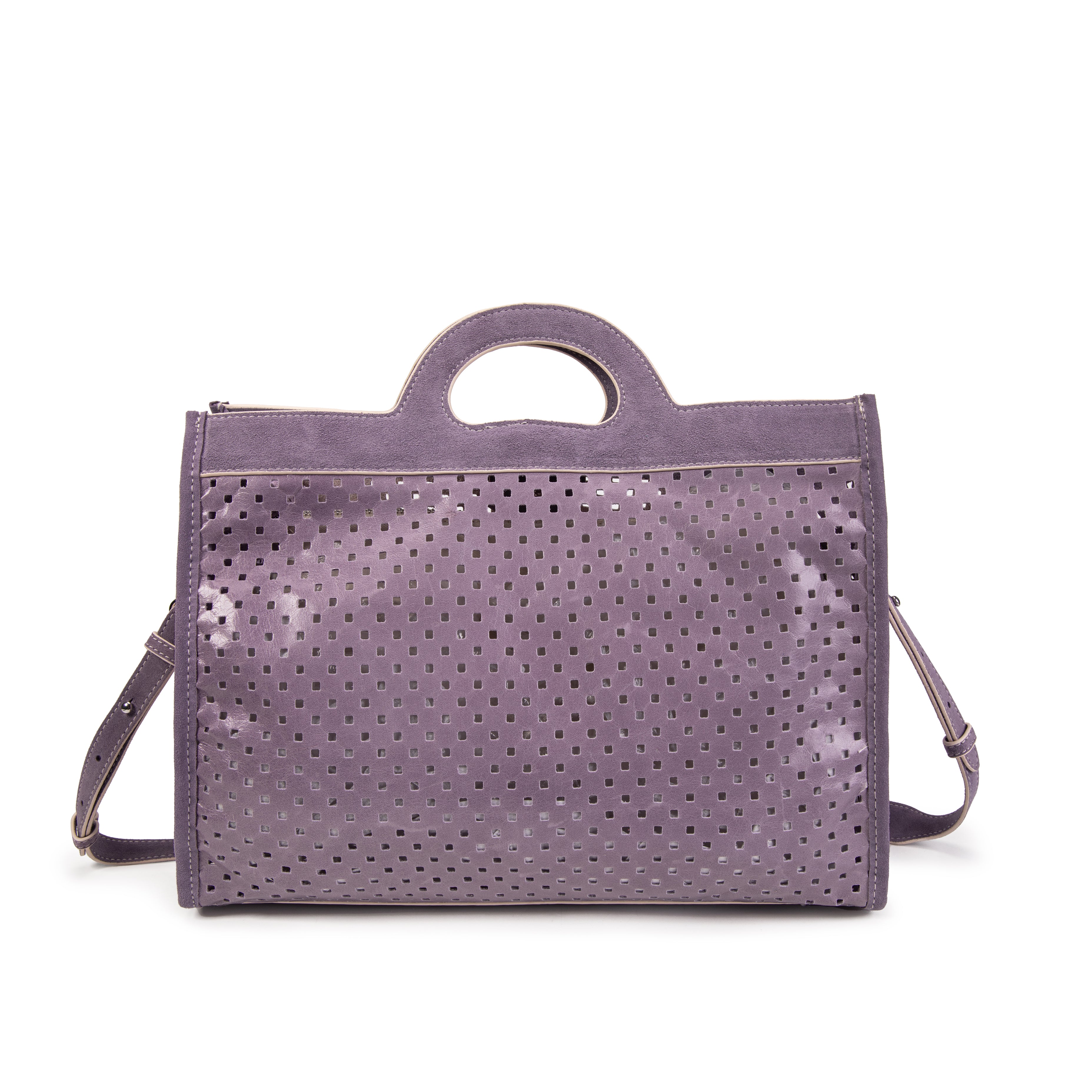 kate-lee-gae-sac-cabas-cuir-lilas-perfor-36-cm image 4