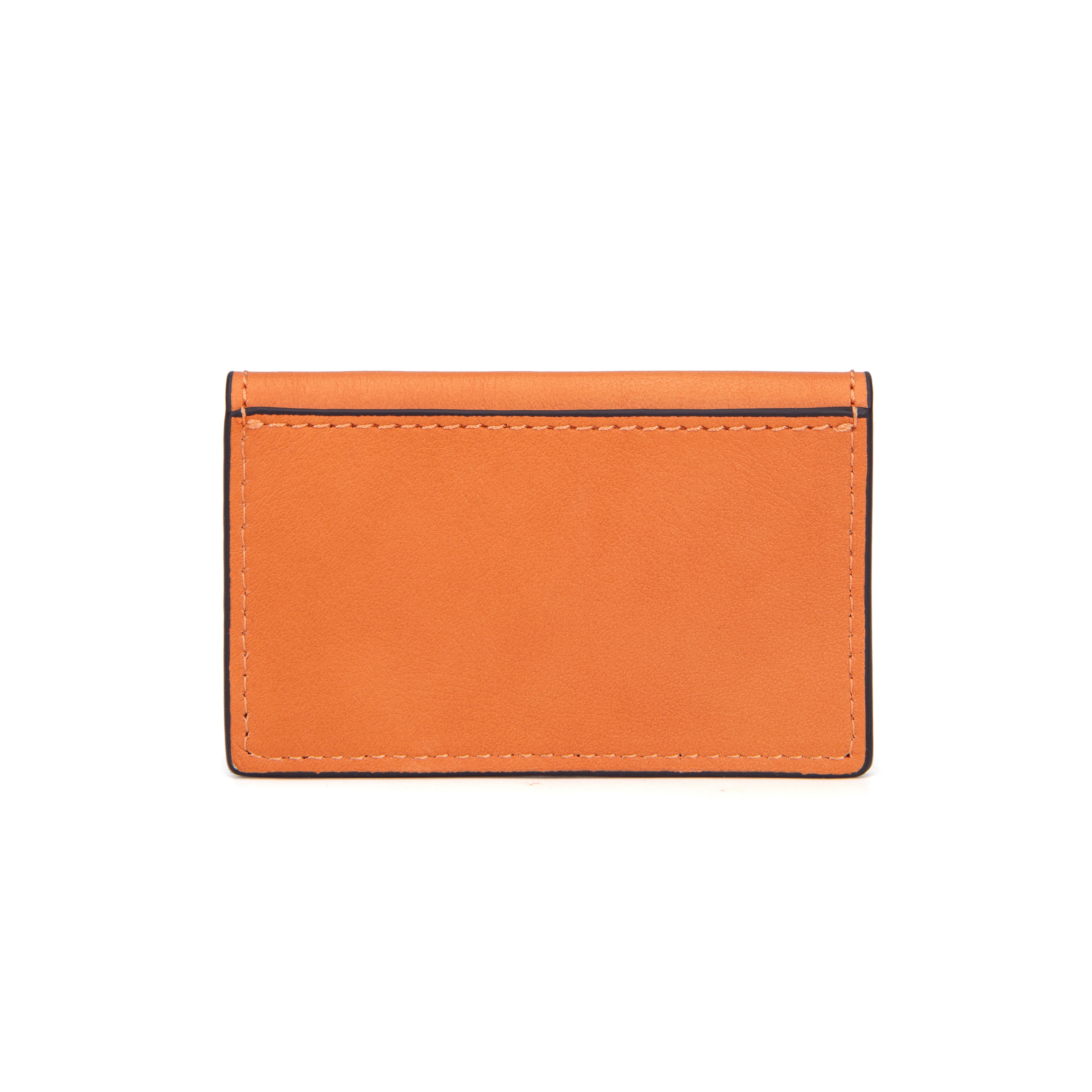 kate-lee-miley-porte-carte-cuir-orange-vachette image 2