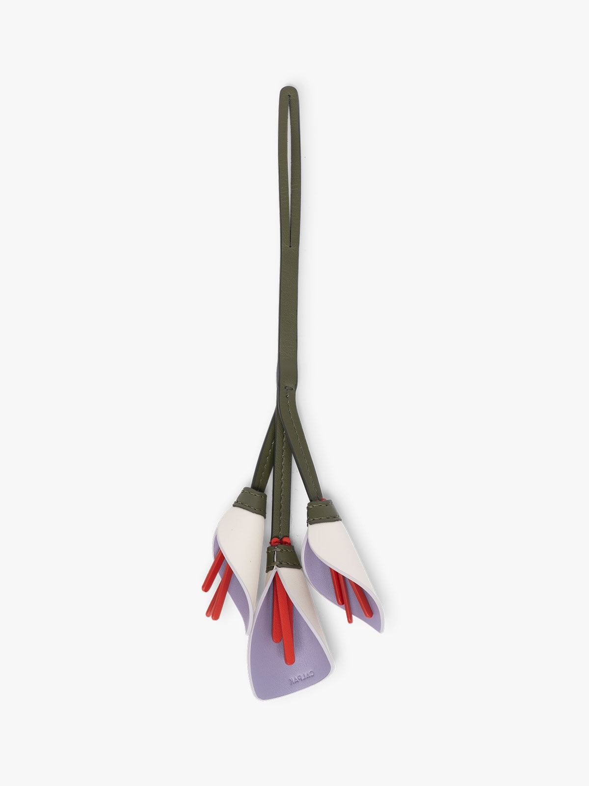 calpak-colette-calla-lily-breloque-sac-c-ladon-fleur-similicuir image 3