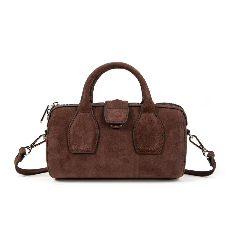 kate-lee-frola-v-sac-bowling-chocolat-velours image 1