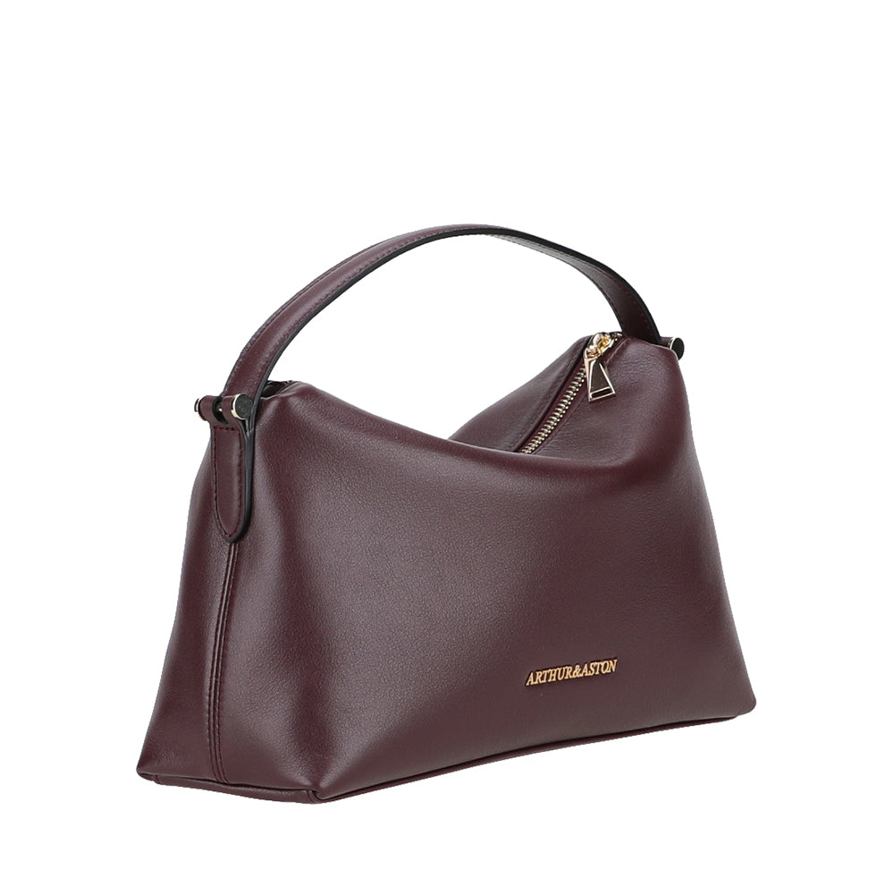 arthur-et-aston-elma-sac-main-cuir-bordeaux-souple image 6