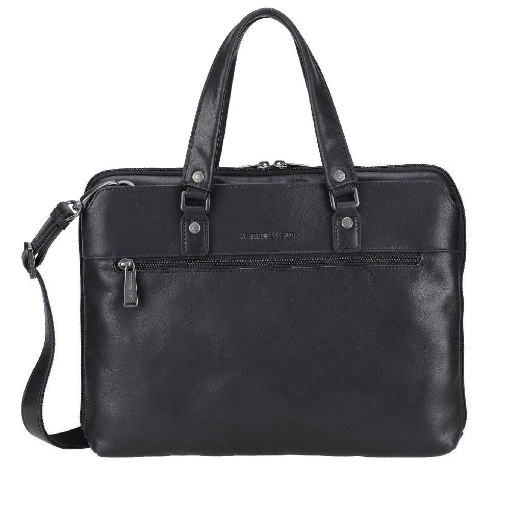 arthur-et-aston-cosmo-porte-ordinateur-cuir-noir image 1