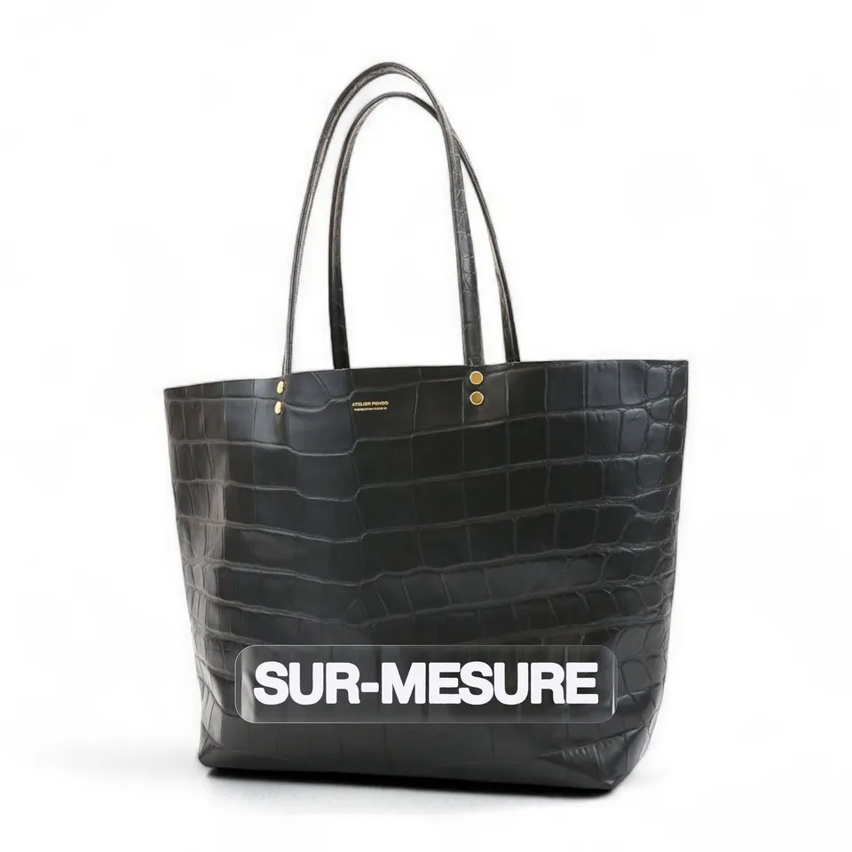 atelier-penso-cici-sac-cabas-cuir-sur-mesure-initiales image 1