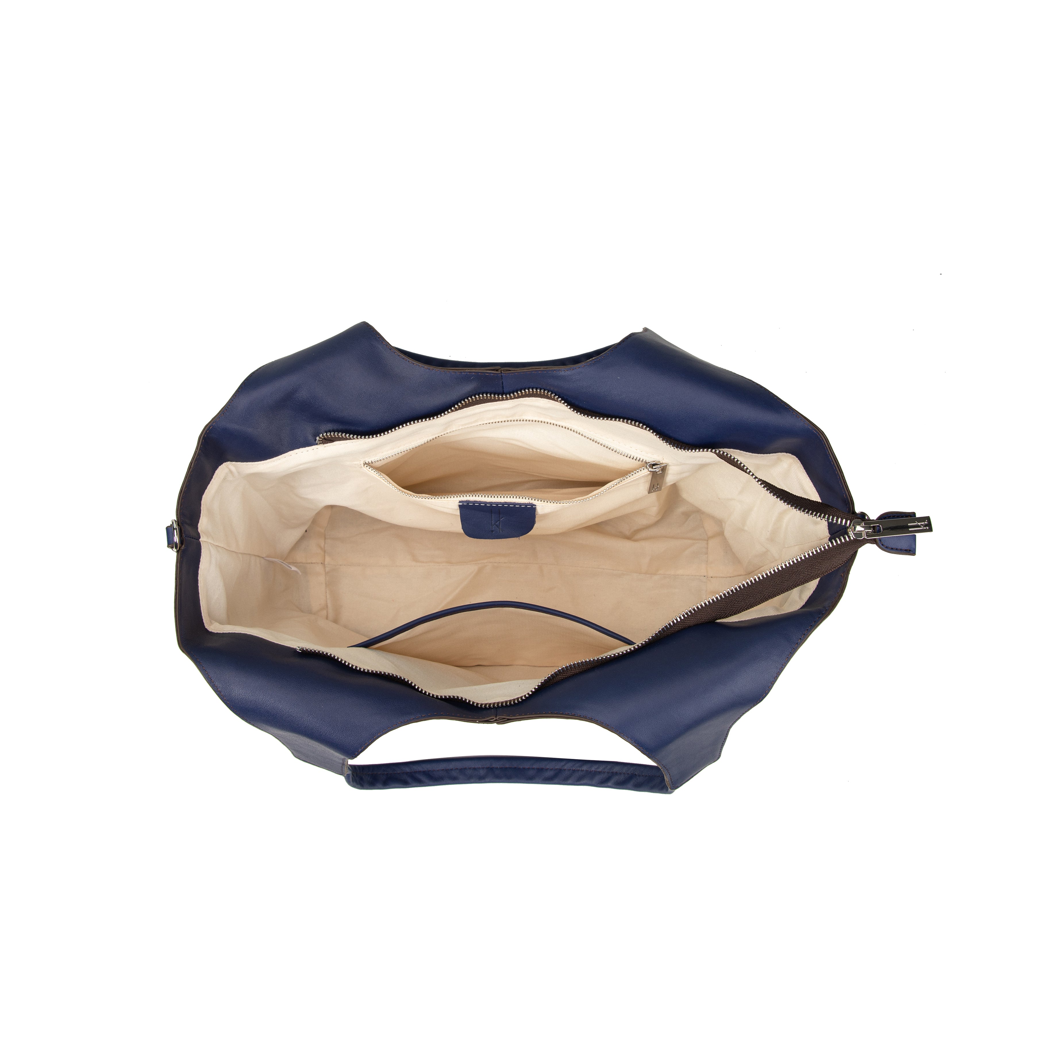 kate-lee-meline-sac-bleu-nuit-vachette-bandouli-re image 2