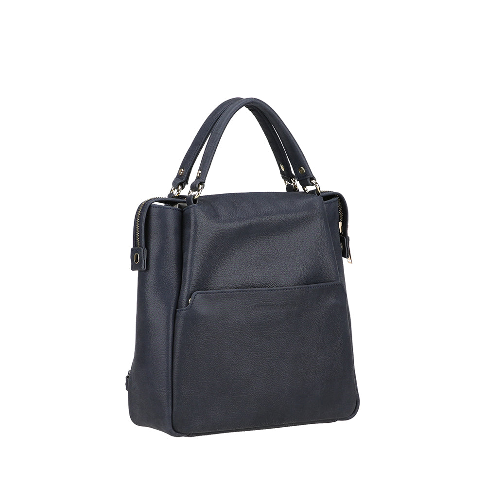 arthur-et-aston-elsa-sac-dos-cuir-marine-26-cm image 2