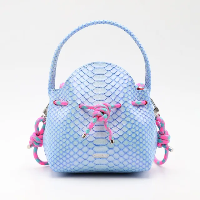 atelier-penso-mini-bucket-sac-seau-cuir-python-extasy-corde image 1