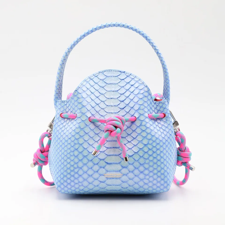 atelier-penso-mini-bucket-sac-seau-cuir-python-extasy-corde image 1