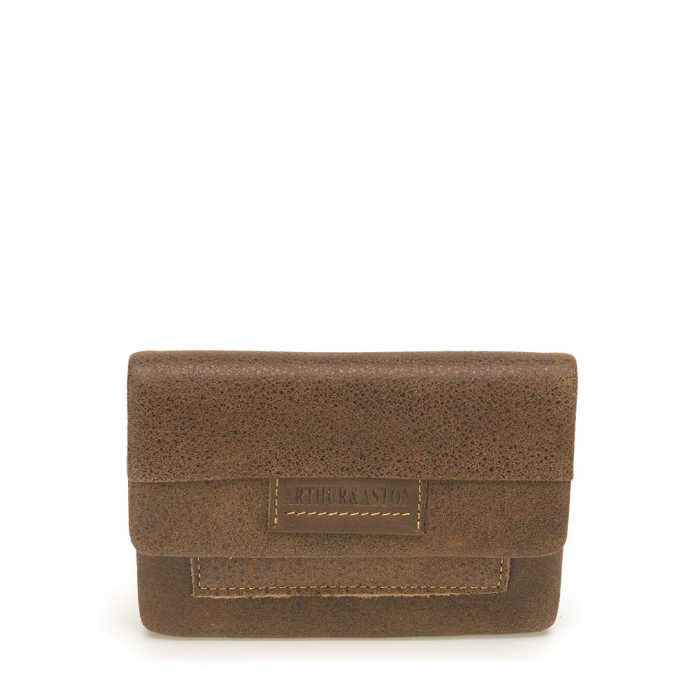 arthur-et-aston-marco-porte-monnaie-rabat-cuir-cognac image 1