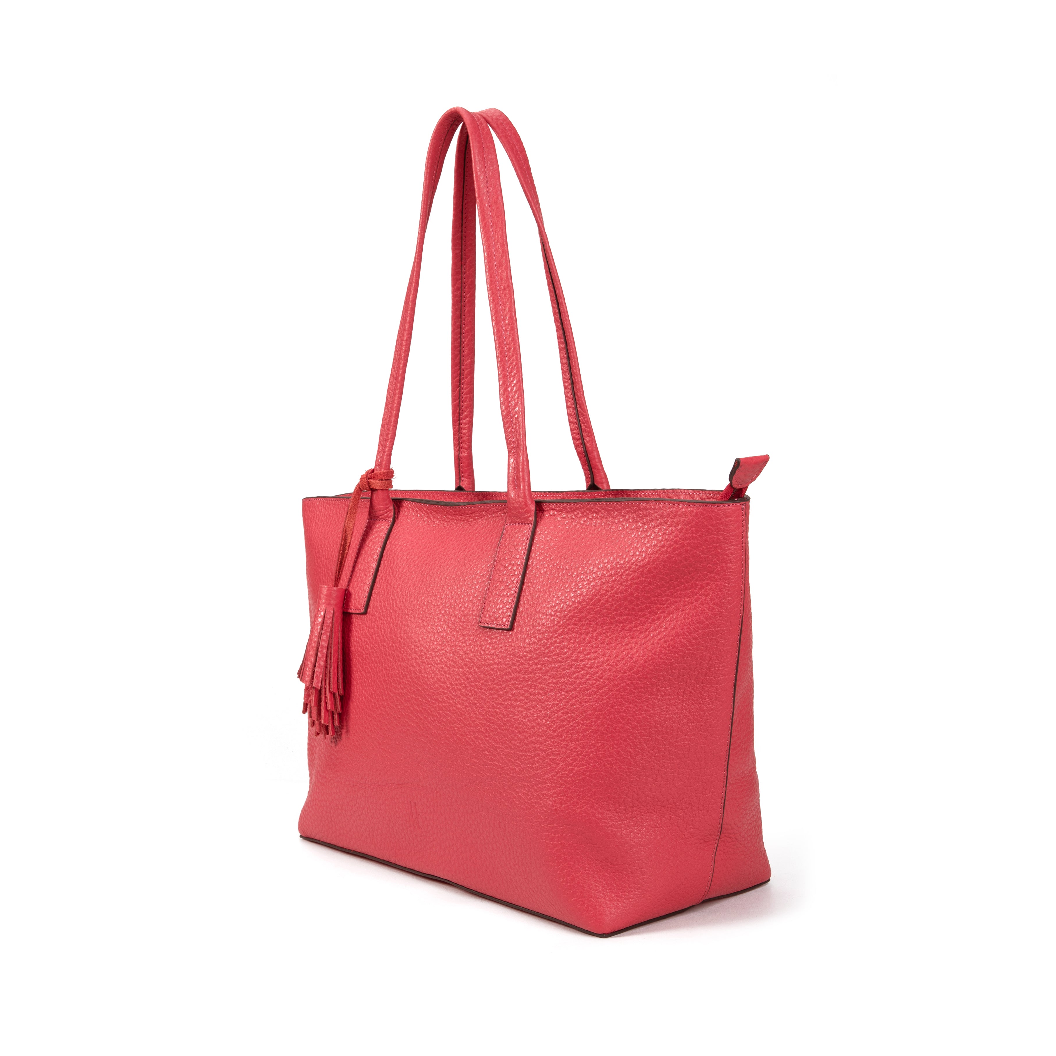 kate-lee-esmeralda-cabas-cuir-grain-fuchsia-36-cm image 2