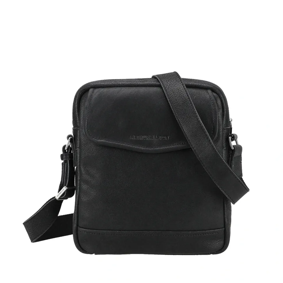 arthur-et-aston-owen-sac-travers-xl-cuir-noir image 1