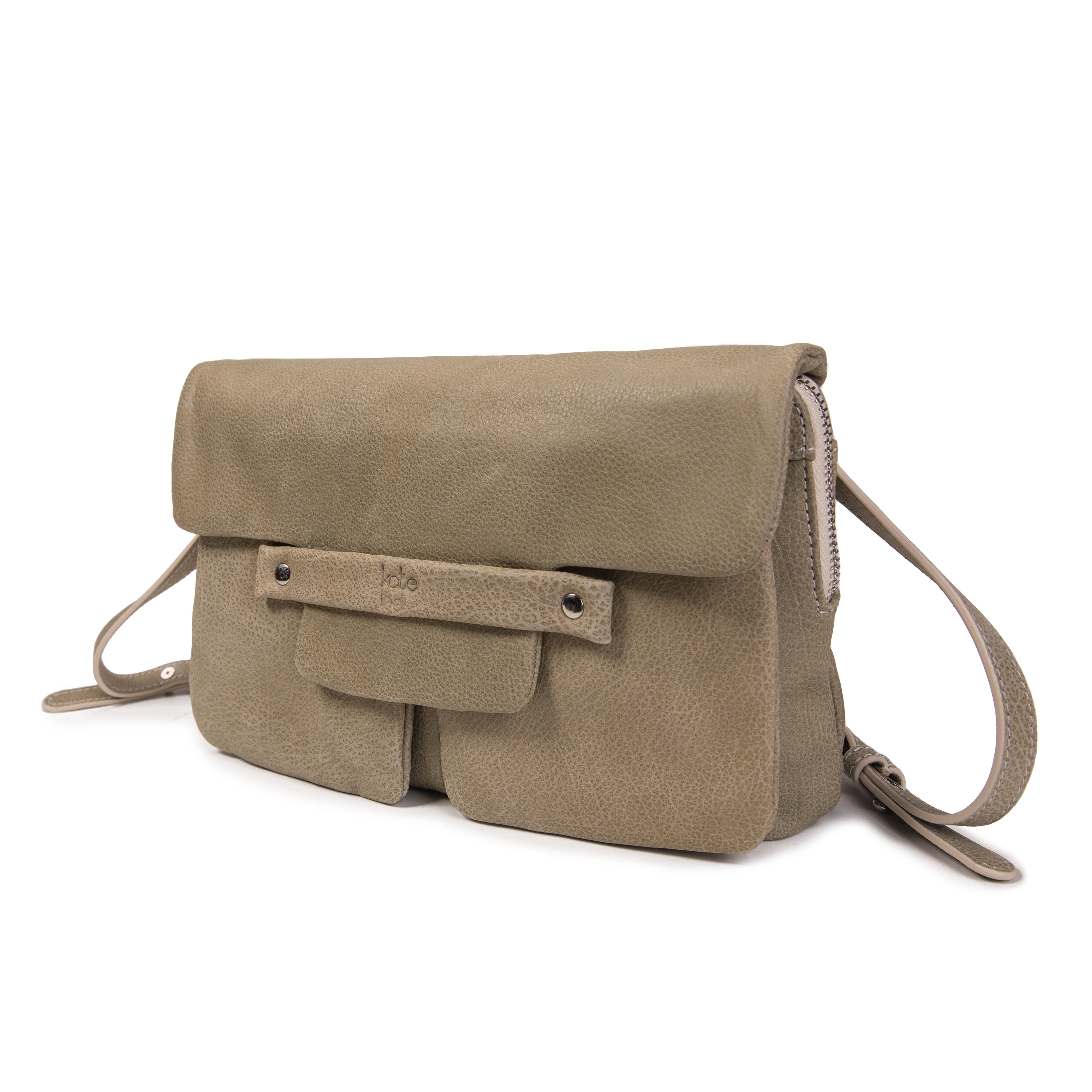 kate-lee-lisia-sac-bandouli-re-cuir-grain-amande image 2