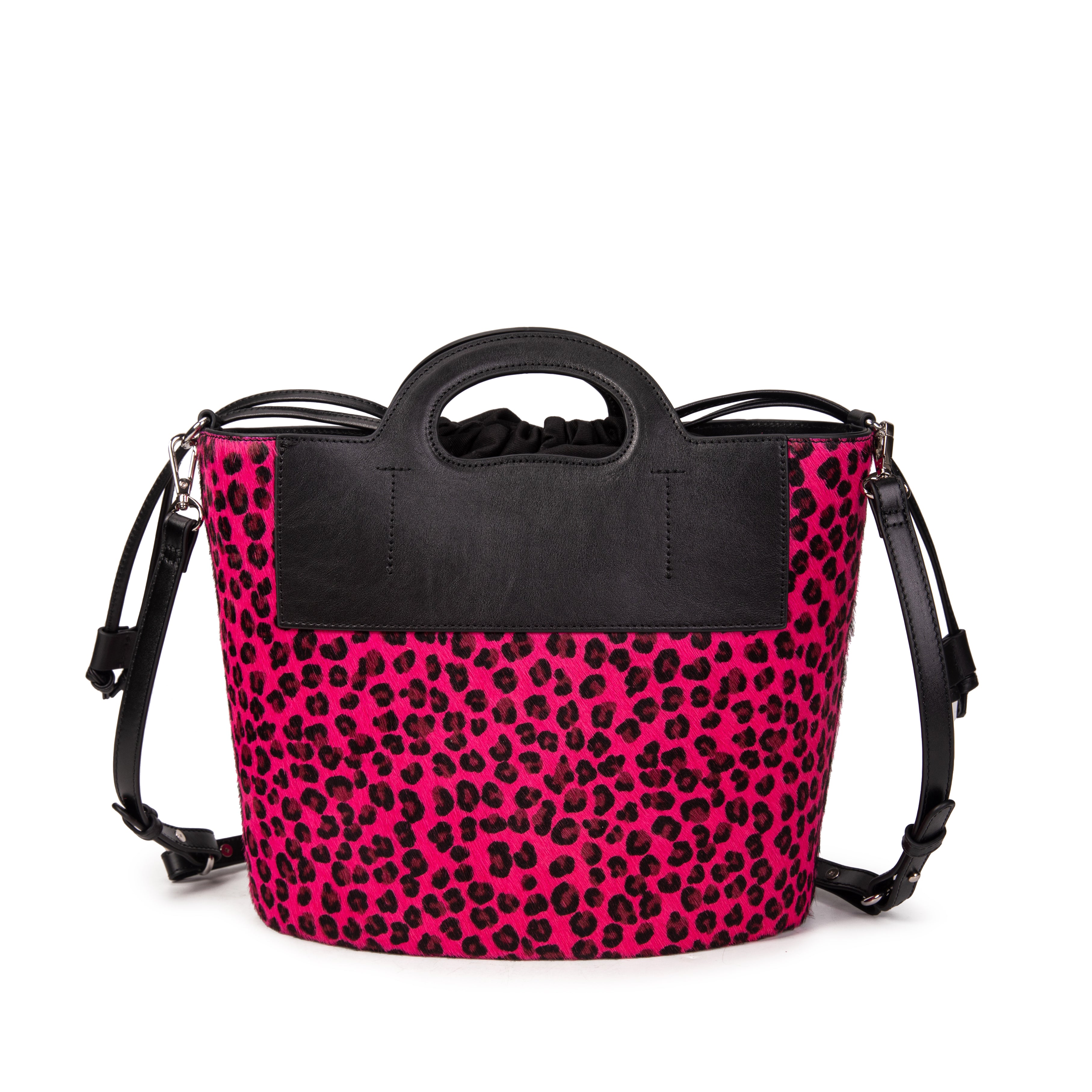 kate-lee-st-tropez-sac-seau-fuchsia-l-opard-vachette image 4