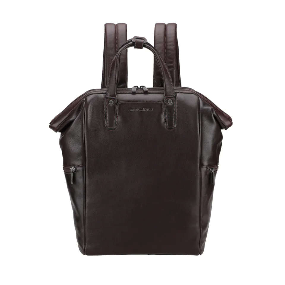 arthur-et-aston-l-on-grand-sac-dos-cuir-ch-taigne-business image 1