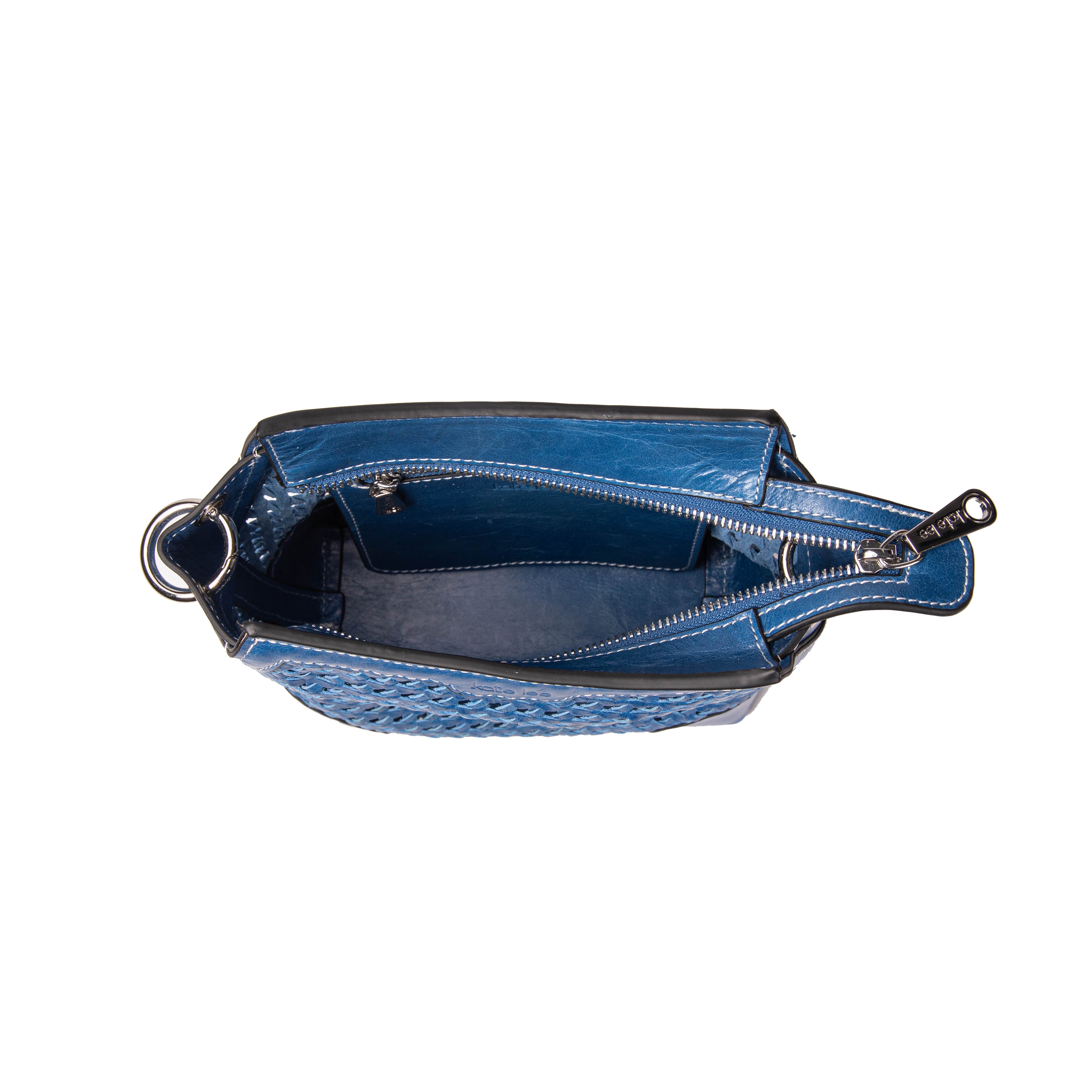 kate-lee-bonbon-tane-sac-bandouli-re-tress-bleu image 3