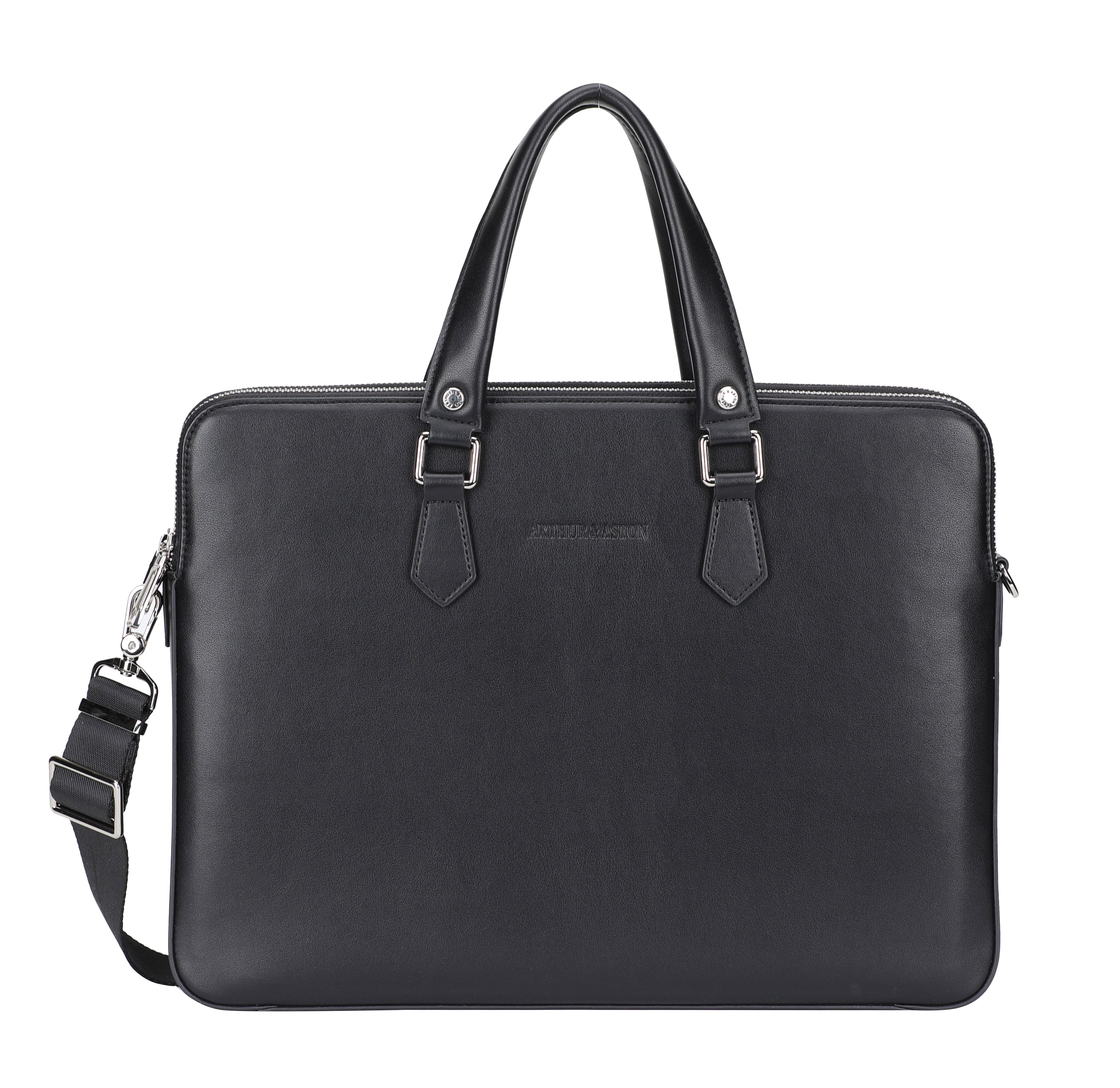 arthur-et-aston-walter-porte-documents-extra-plat-cuir-noir image 3