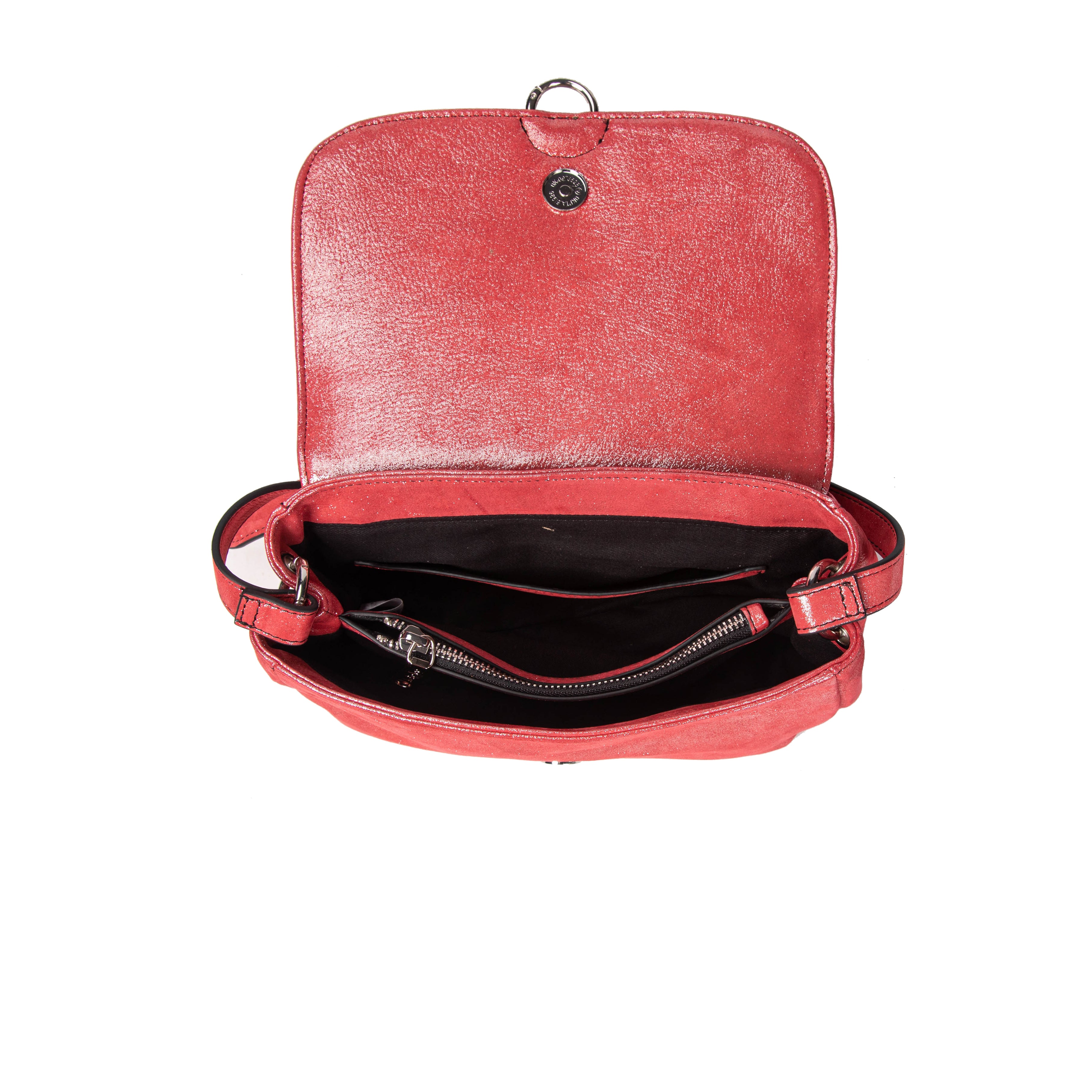 kate-lee-new-ully-glitter-sac-bandouli-re-cuir-rouge image 3