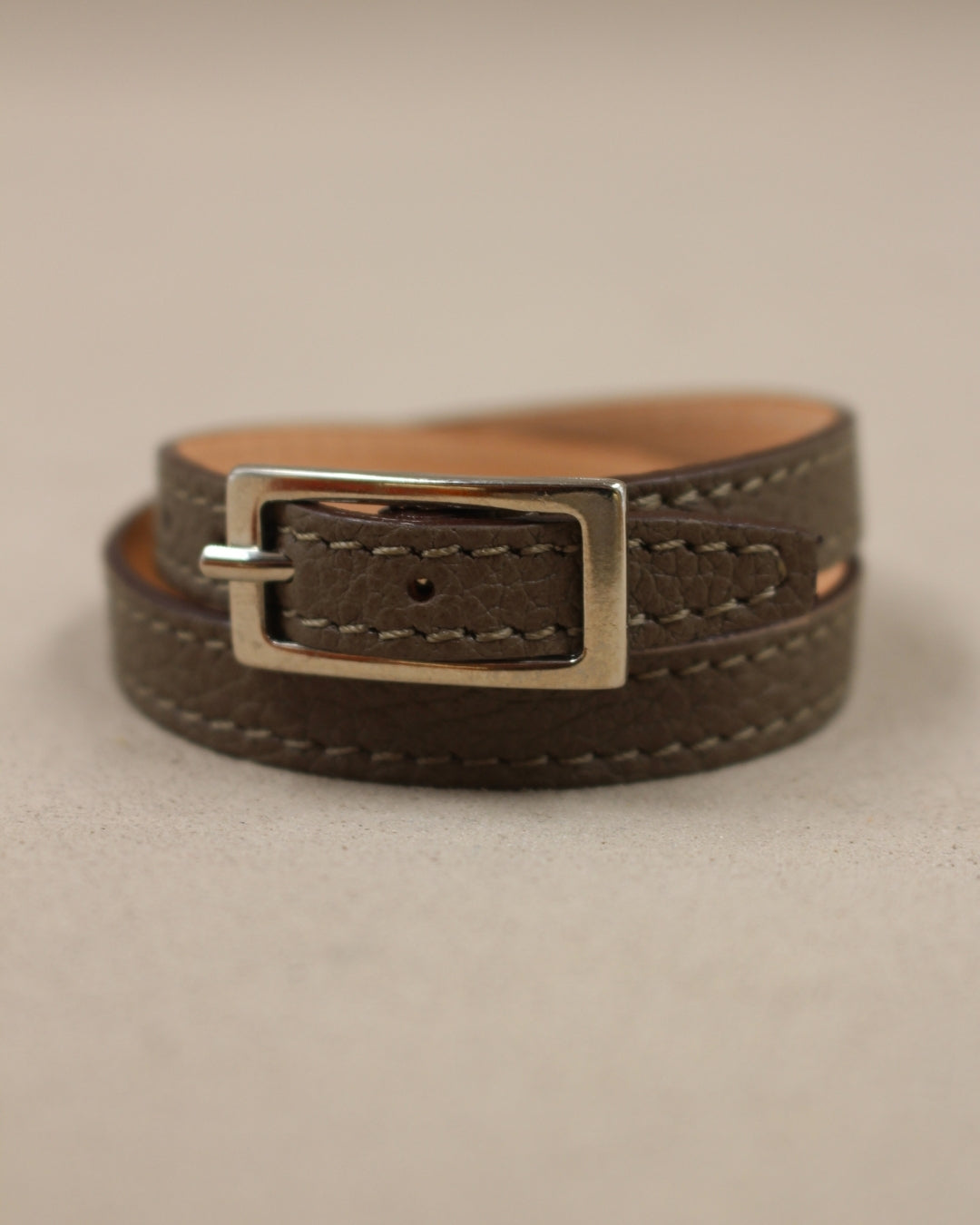 berthille-bracelet-double-tour-cuir-lapiz-40-cm image 5
