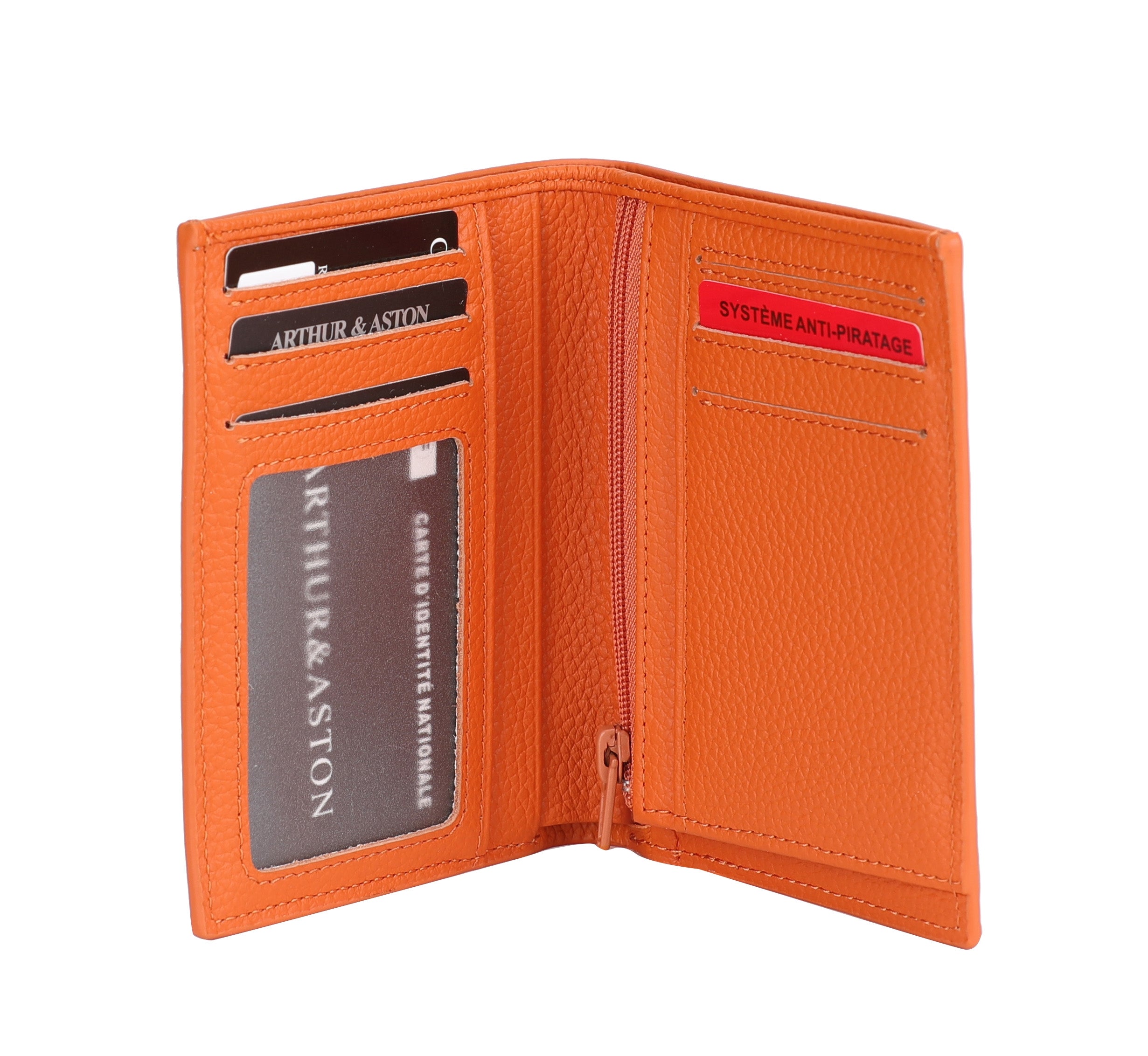 arthur-et-aston-joy-portefeuille-cuir-compact-rouge image 6