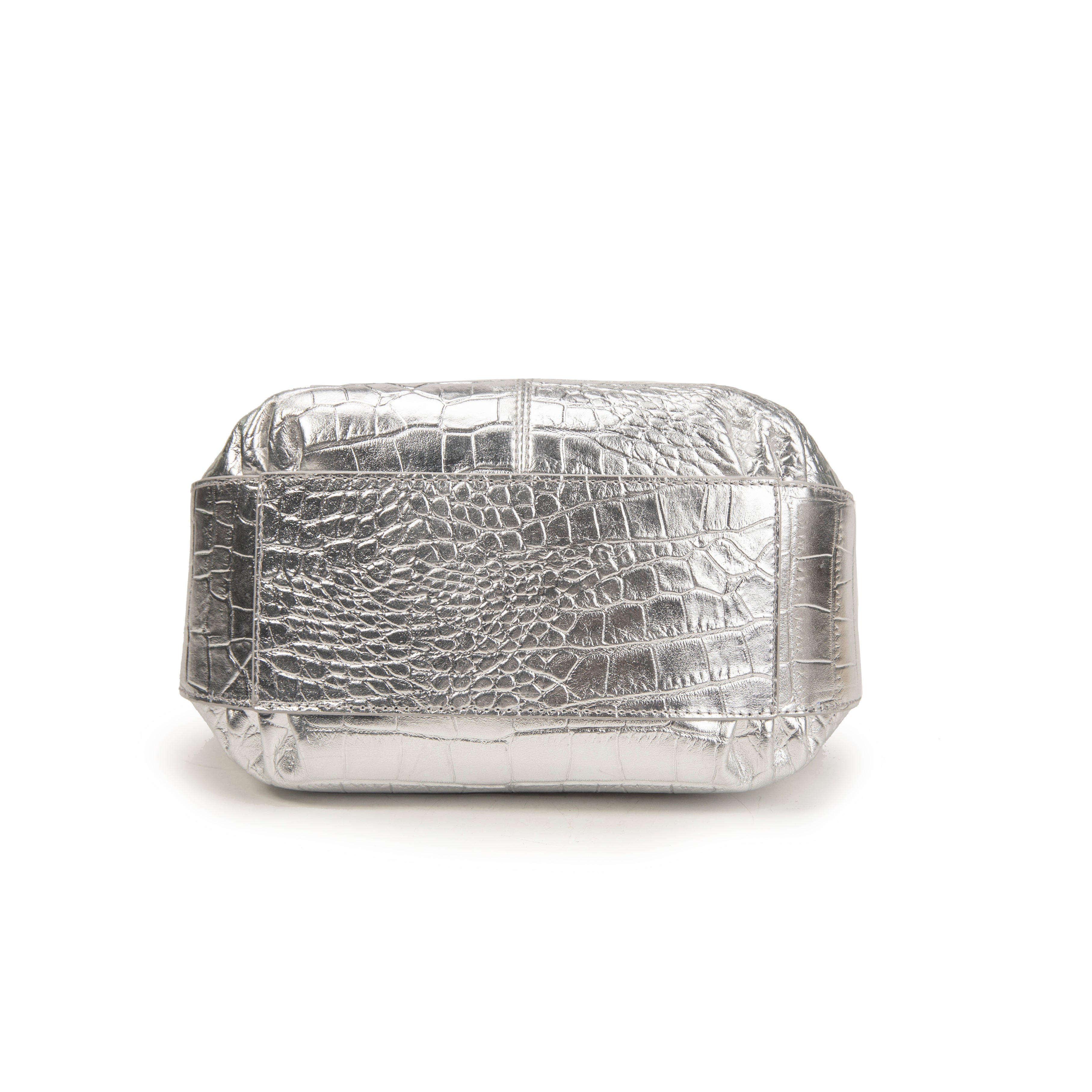 kate-lee-velyane-croco-sac-bandouli-re-argent-vachette image 5