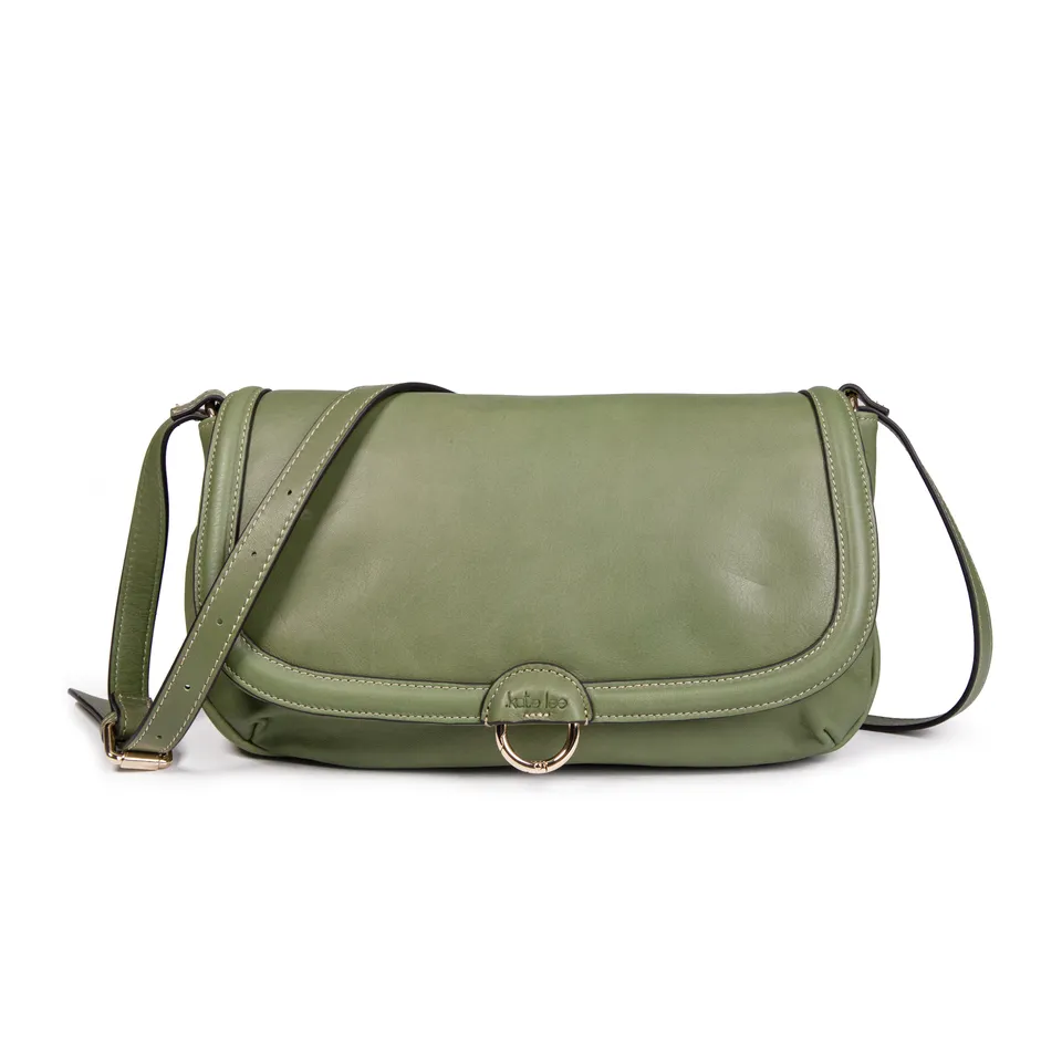 kate-lee-new-zelie-sac-bandouli-re-vert-amande-cuir image 1