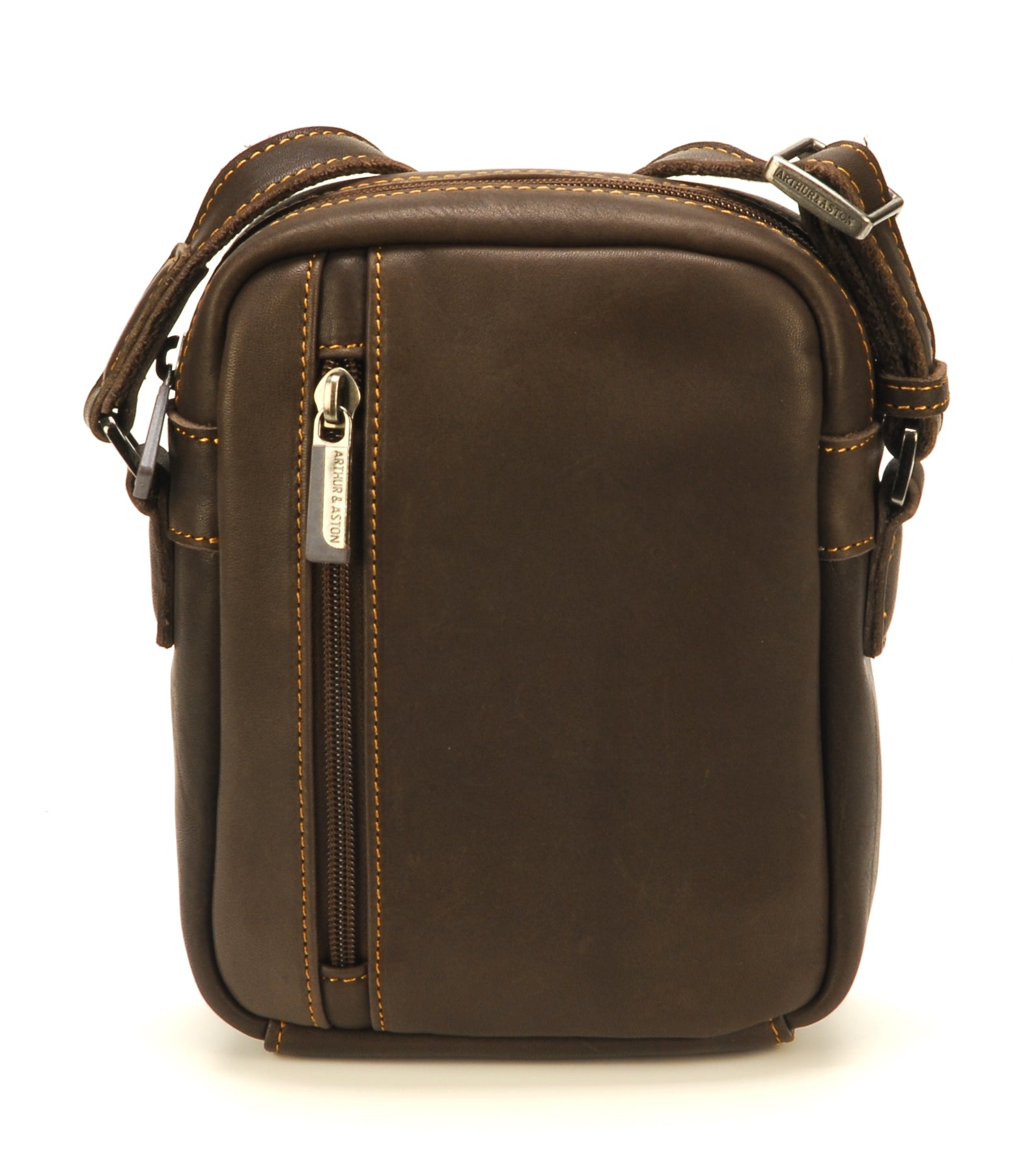 arthur-et-aston-johany-petit-sac-travers-cuir-homme-ch-taigne image 2