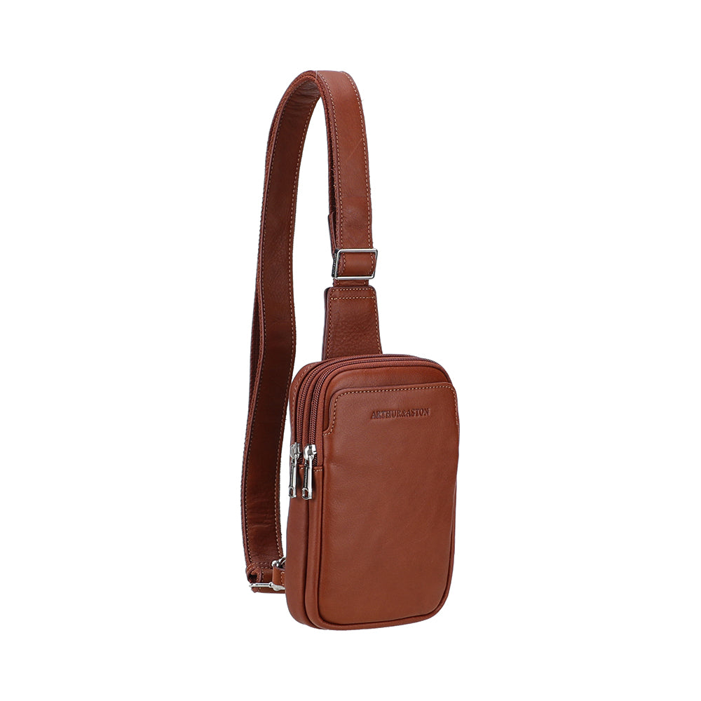 arthur-et-aston-ange-moyen-body-bag-cuir-homme-ch-taigne-orange image 6