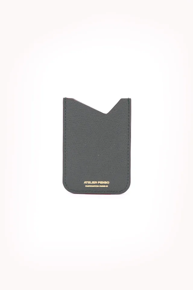 atelier-penso-porte-cartes-cuir-vert-4-cartes image 1