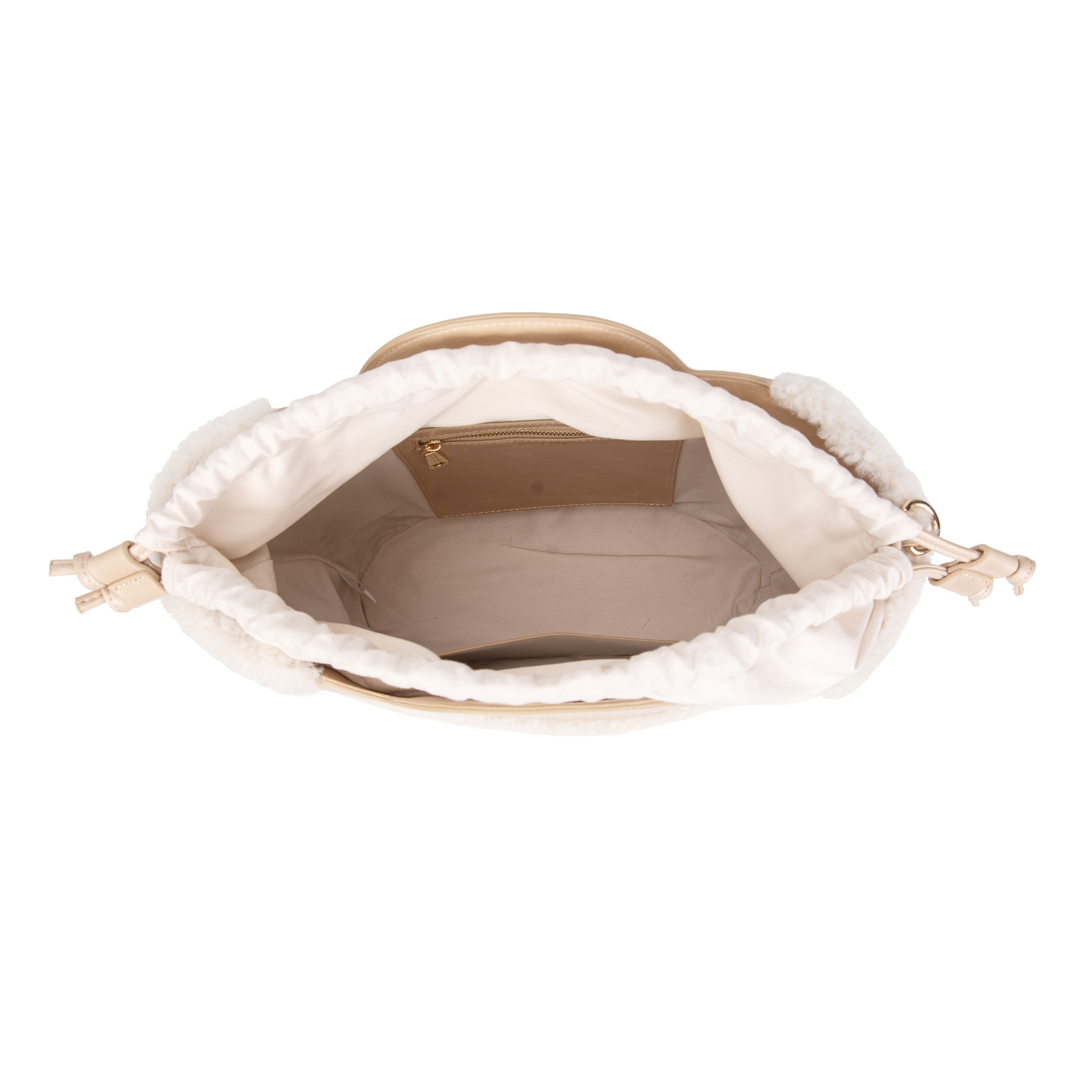 kate-lee-st-tropez-sac-seau-shearling-beige-28-cm image 3