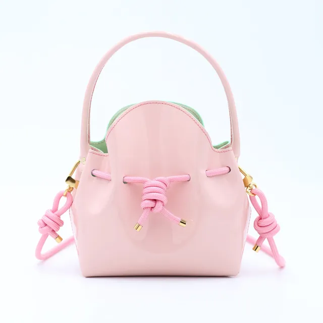 atelier-penso-mini-bucket-sac-seau-cuir-candy-mint-corde image 1