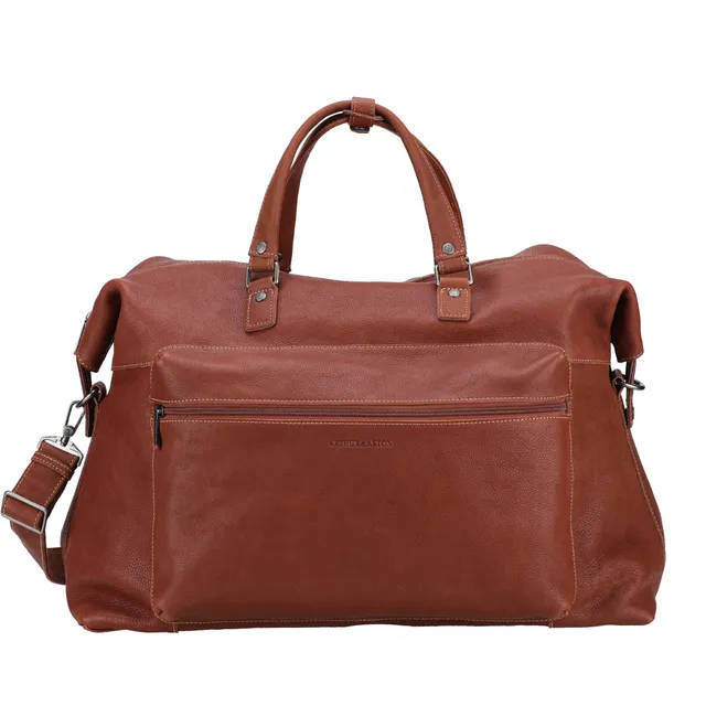 arthur-et-aston-rory-sac-de-voyage-cuir-cognac-pleine-fleur image 1