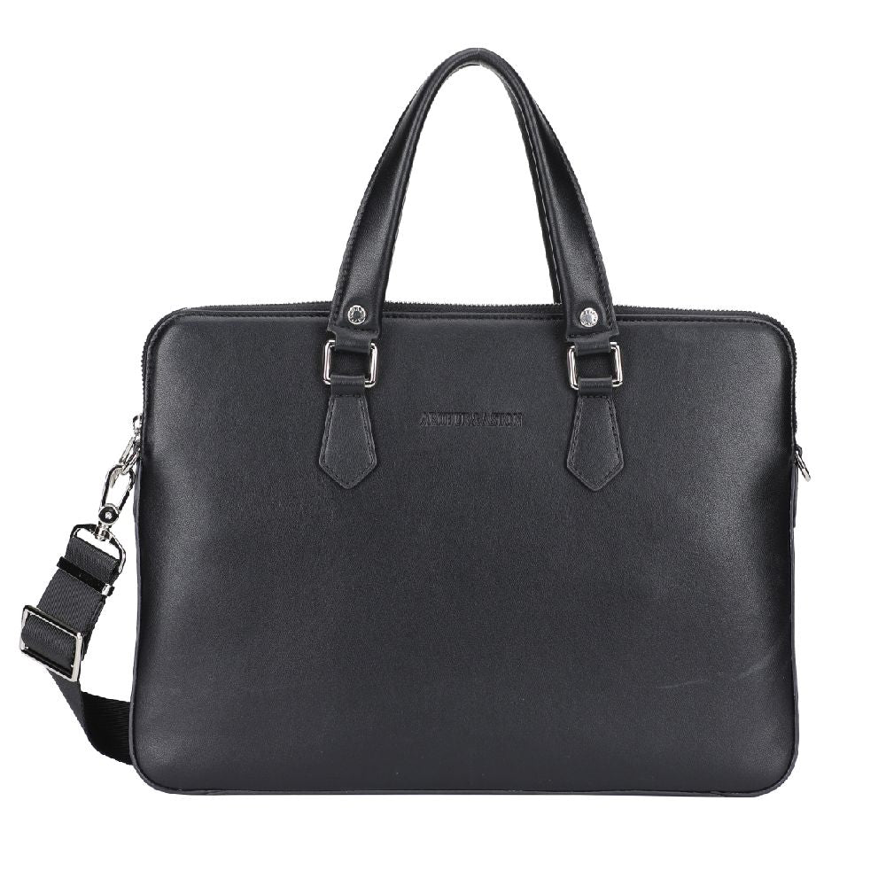 arthur-et-aston-walter-porte-documents-cuir-noir-a4 image 1
