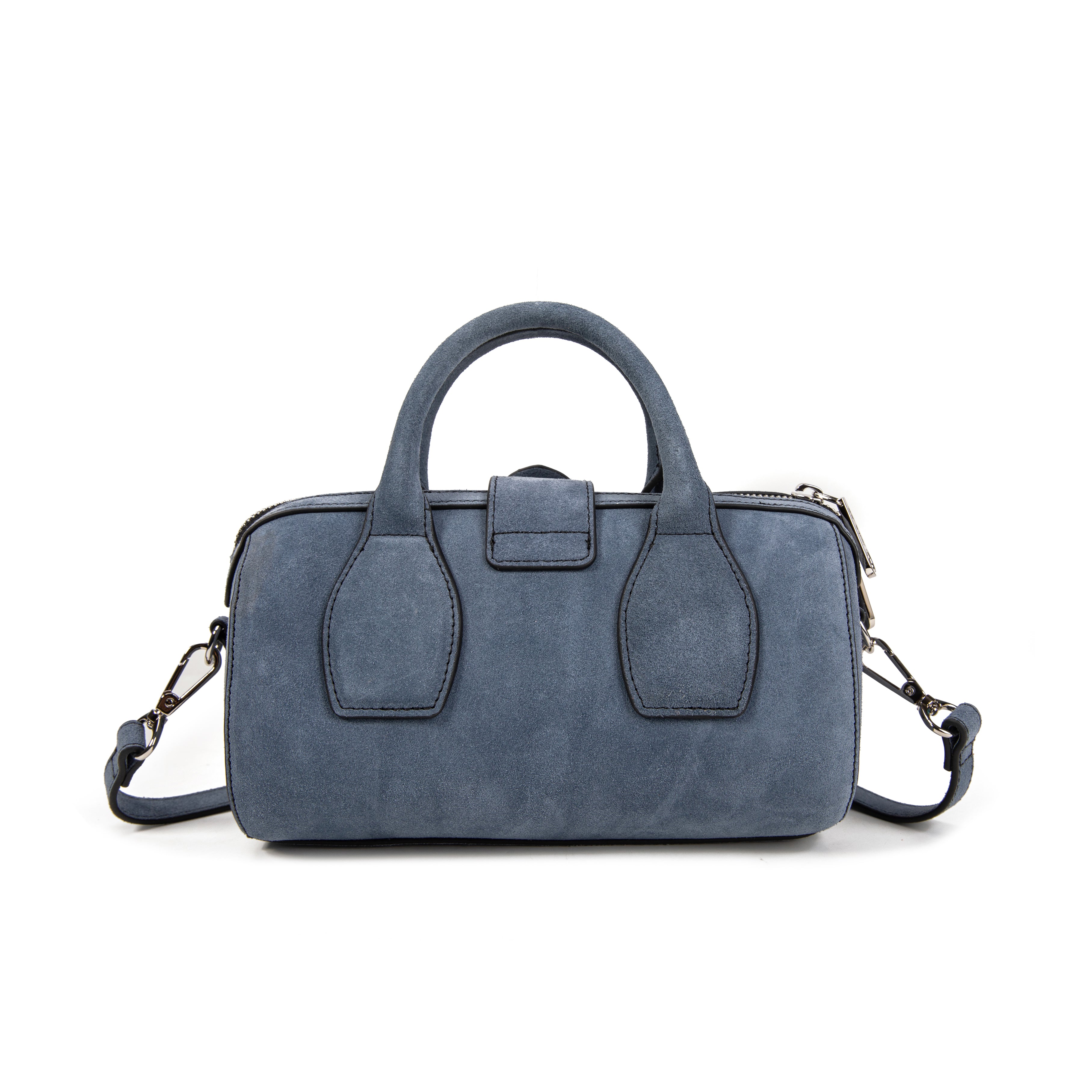 kate-lee-frola-v-sac-bowling-velours-bleu image 3