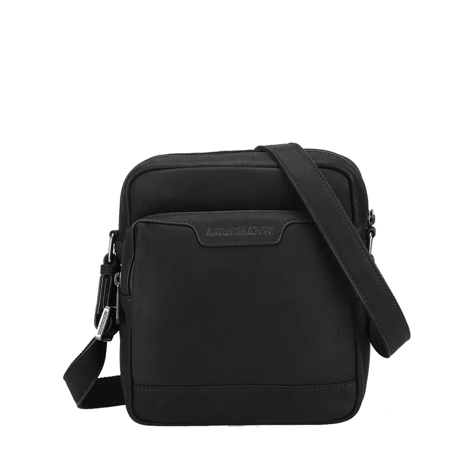arthur-et-aston-ars-ne-grand-sac-travers-cuir-noir image 1