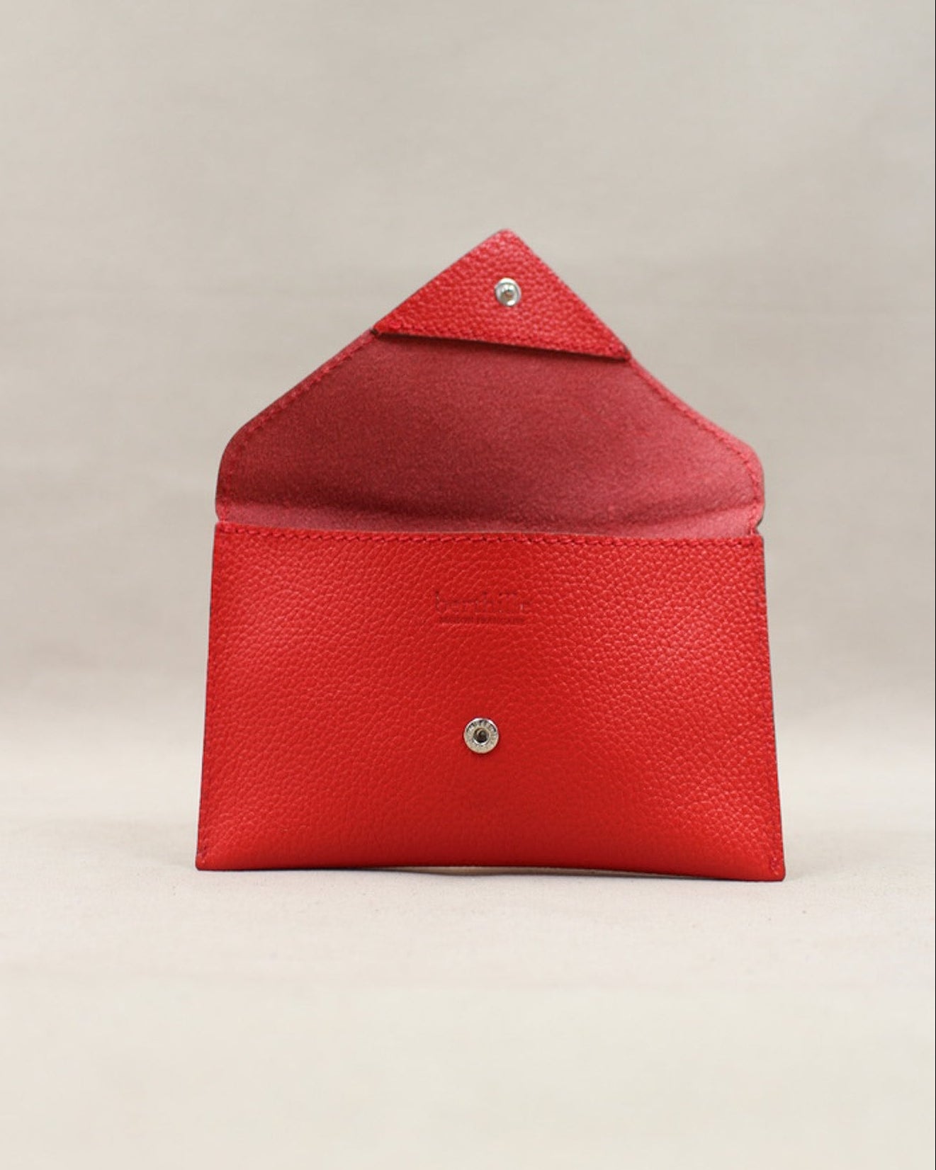 berthille-lutecia-pochette-cuir-coquelicot-16-cm image 3