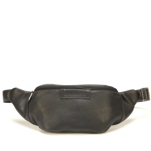 arthur-et-aston-johany-banane-cuir-noir-vachette image 1