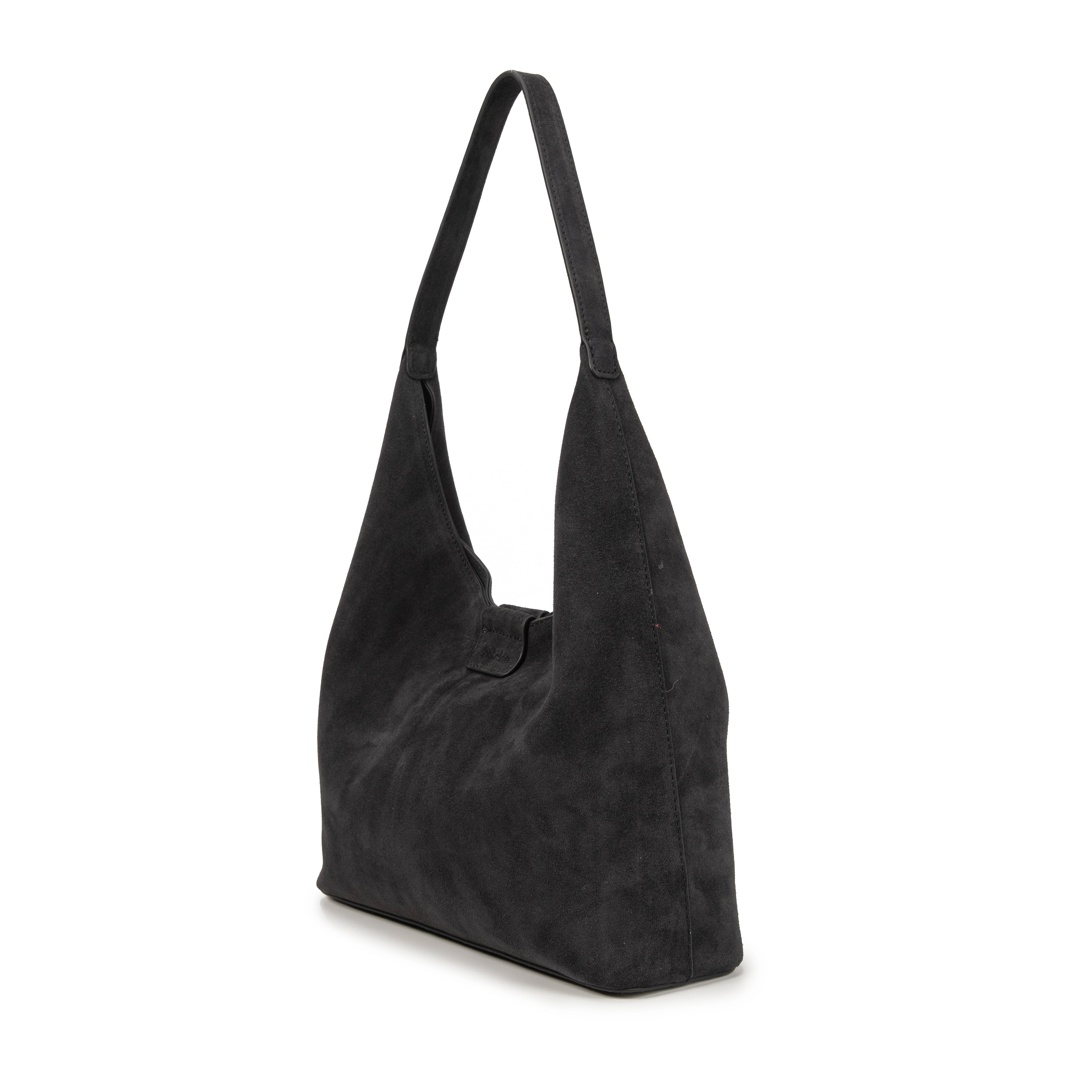 kate-lee-m-lune-sac-cabas-cuir-noir-velours image 2