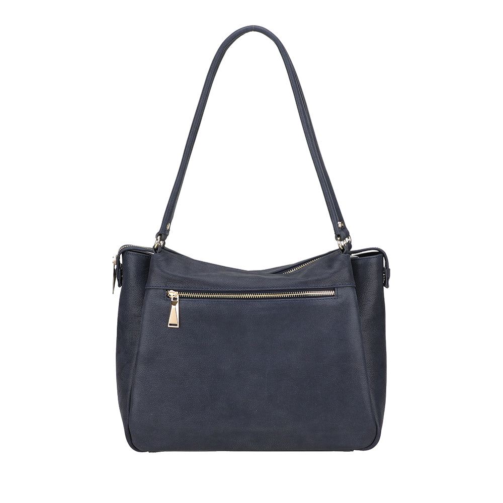 arthur-et-aston-elsa-sac-shopping-cuir-marine-31-cm image 3