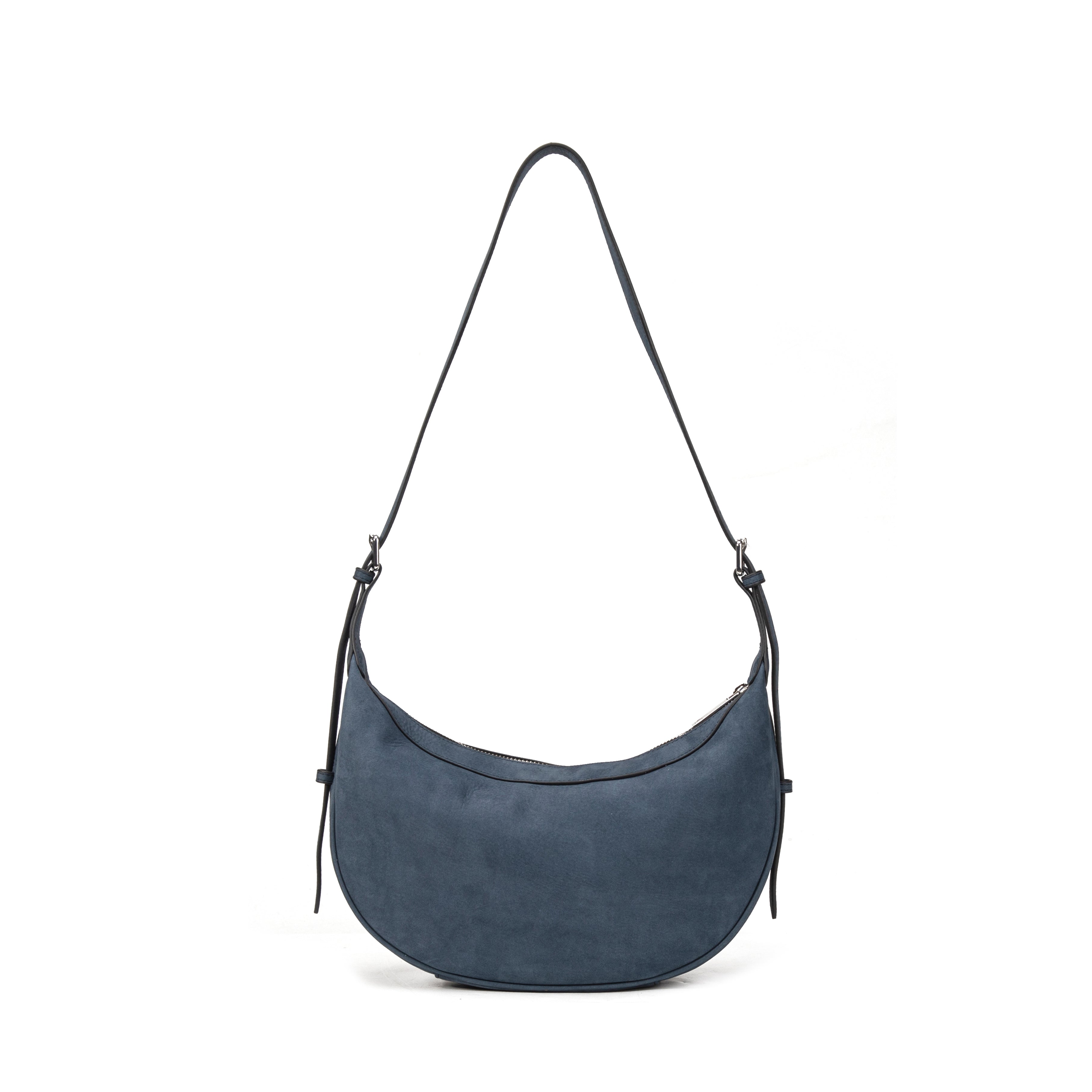 kate-lee-palma-sac-demi-lune-bleu-fonc-vachette image 4