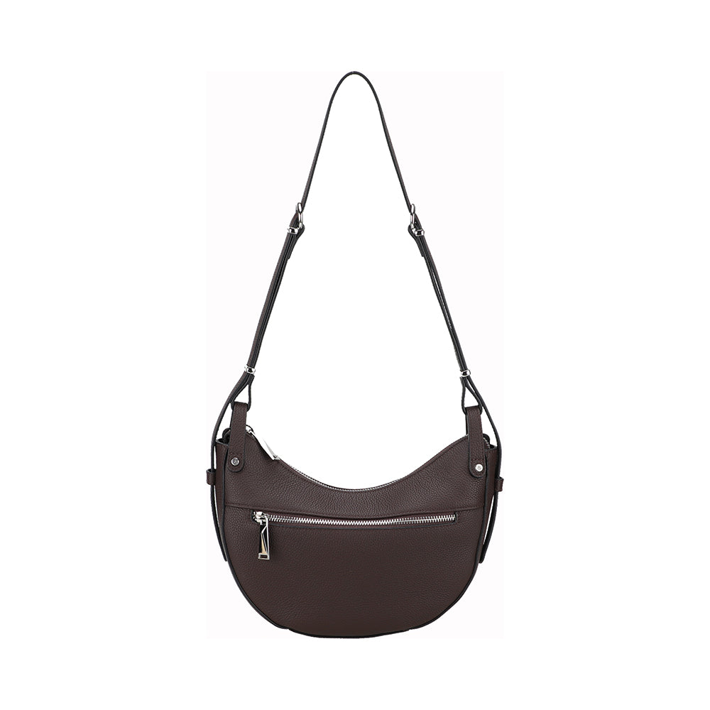 arthur-et-aston-daphn-sac-demi-lune-cuir-chocolat image 6